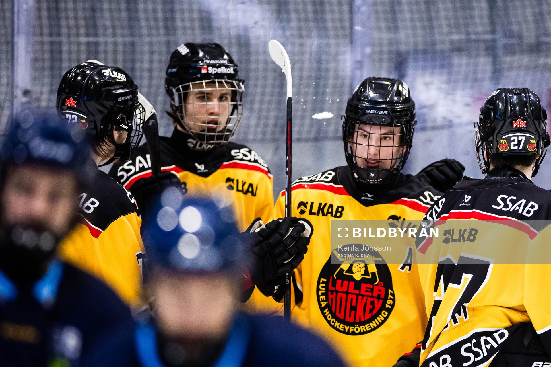 Luleås Melvin Wande jublar
