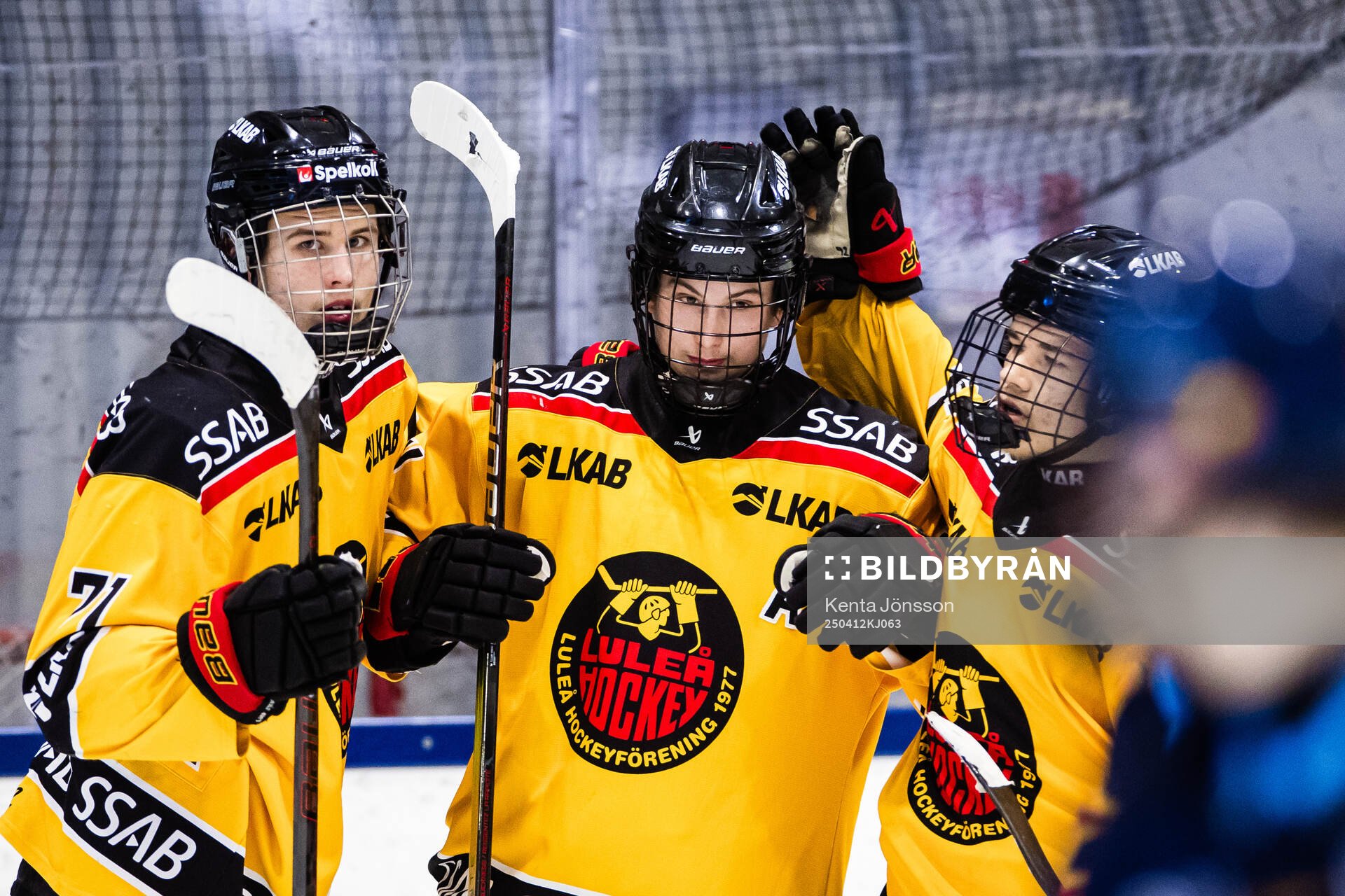 Luleås Melvin Wande jublar