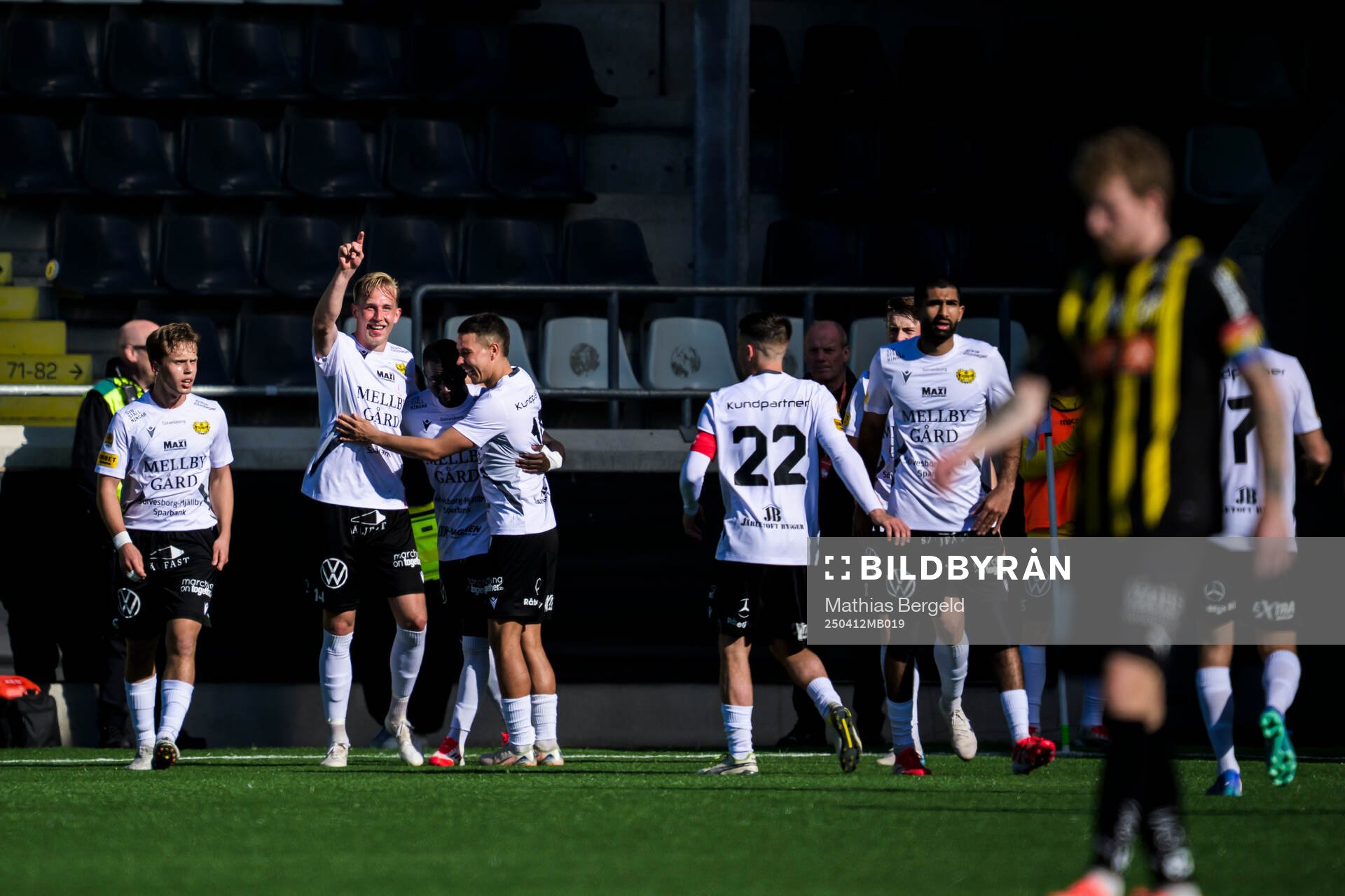 Mjällbys Jacob Kiilerich Rask, Abdoulie Manneh, Nicklas