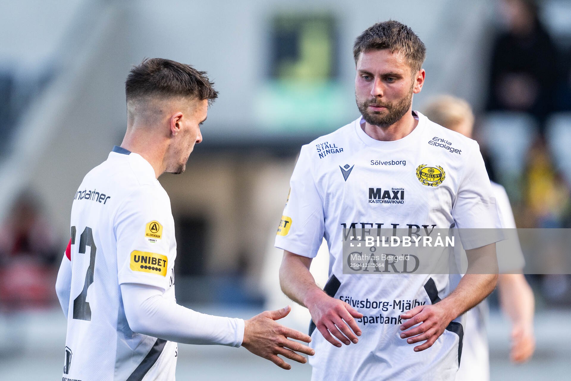 Mjällbys Jesper Gustavsson och Axel Norén
