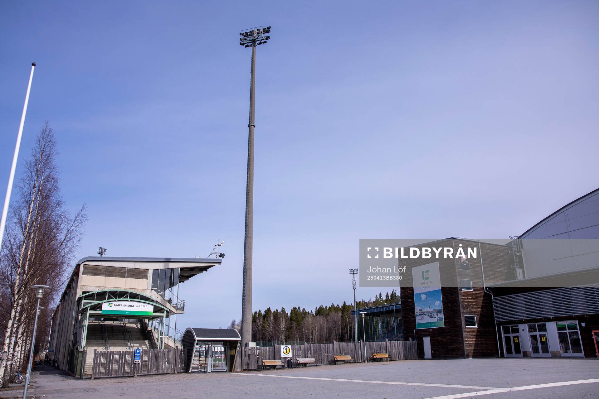 Umeå energi arena innan fotbollsmatchen i Elitettan mellan