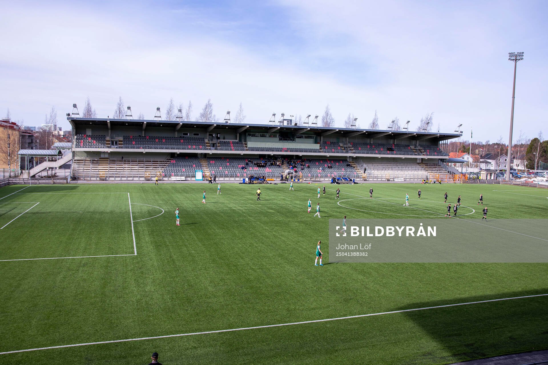 Umeå energi arena innan fotbollsmatchen i Elitettan mellan