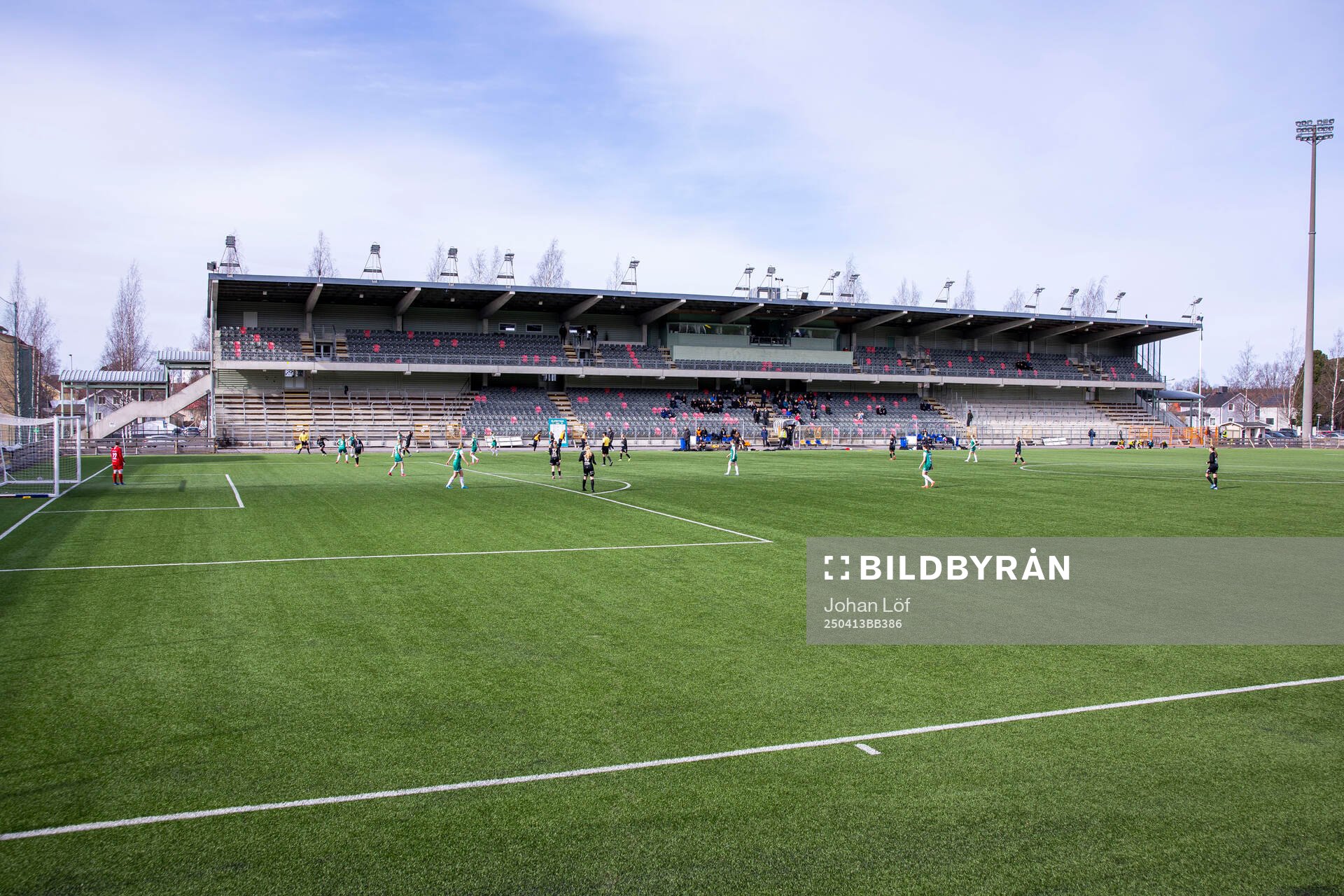 Umeå energi arena innan fotbollsmatchen i Elitettan mellan