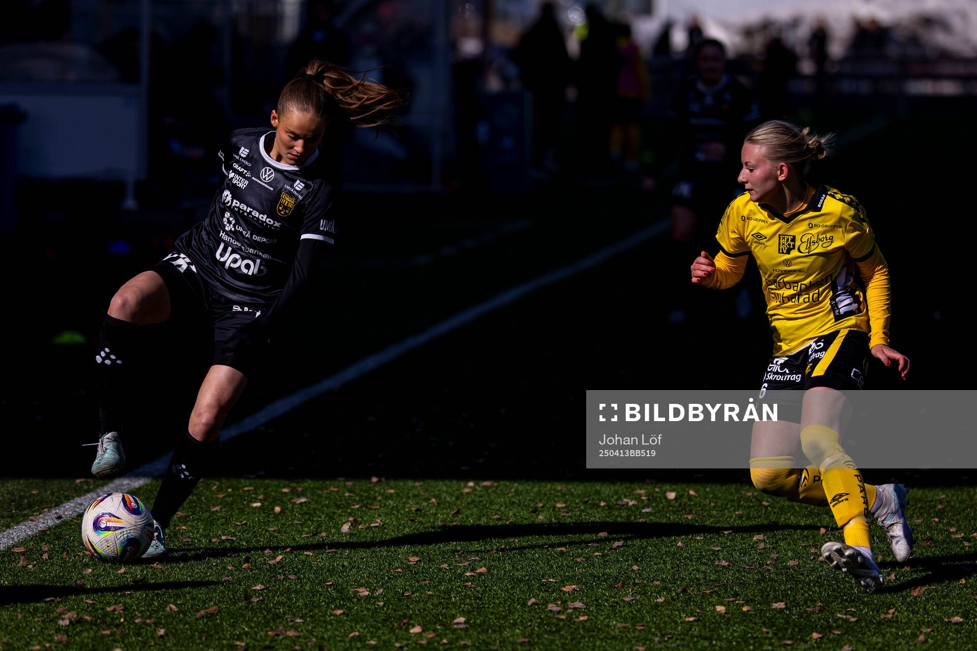 Umeås Elvira Fjällström och Elfsborgs Hanna Gunnarsson