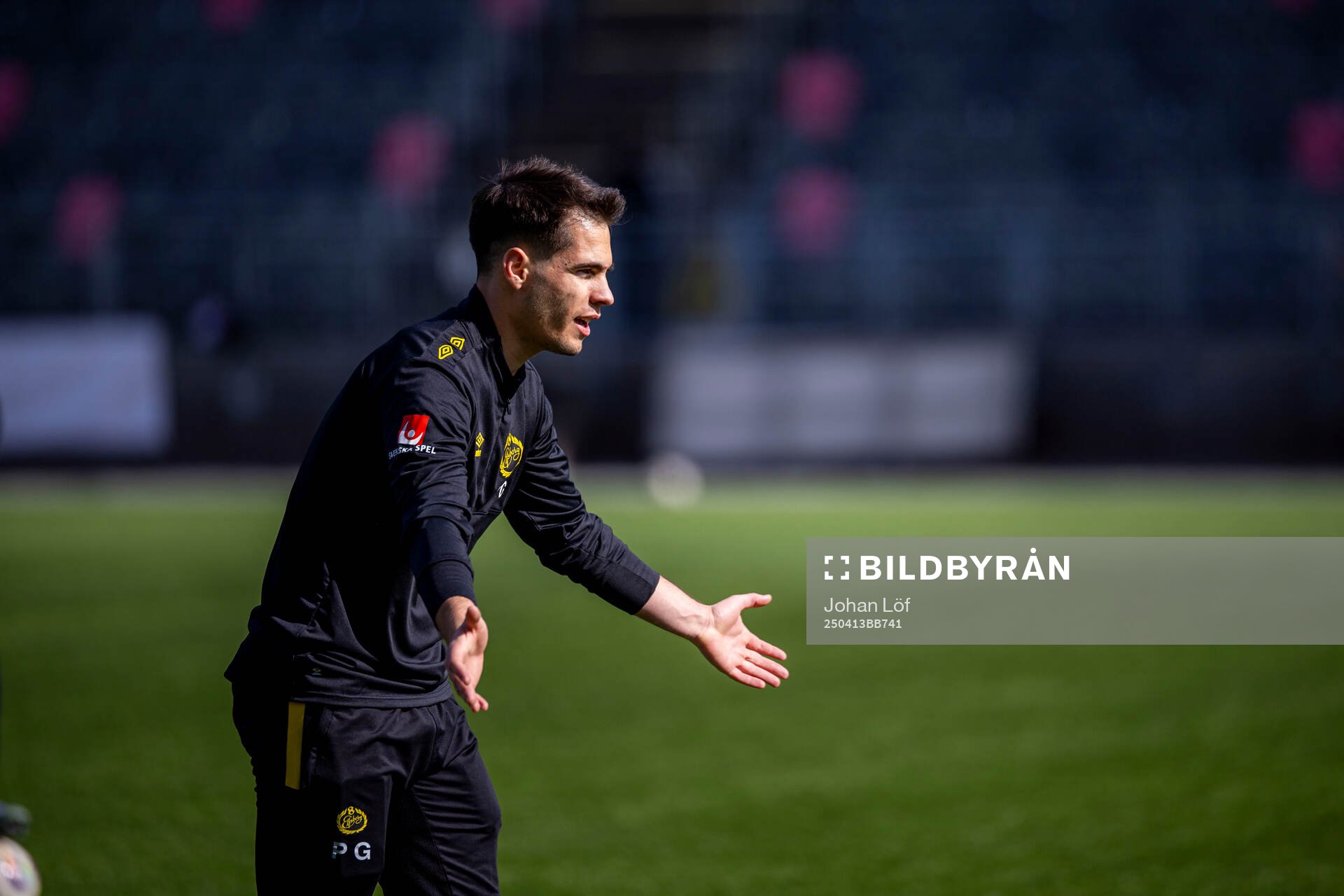 Elfsborgs Pedro Gazquez Carmona innan fotbollsmatchen i