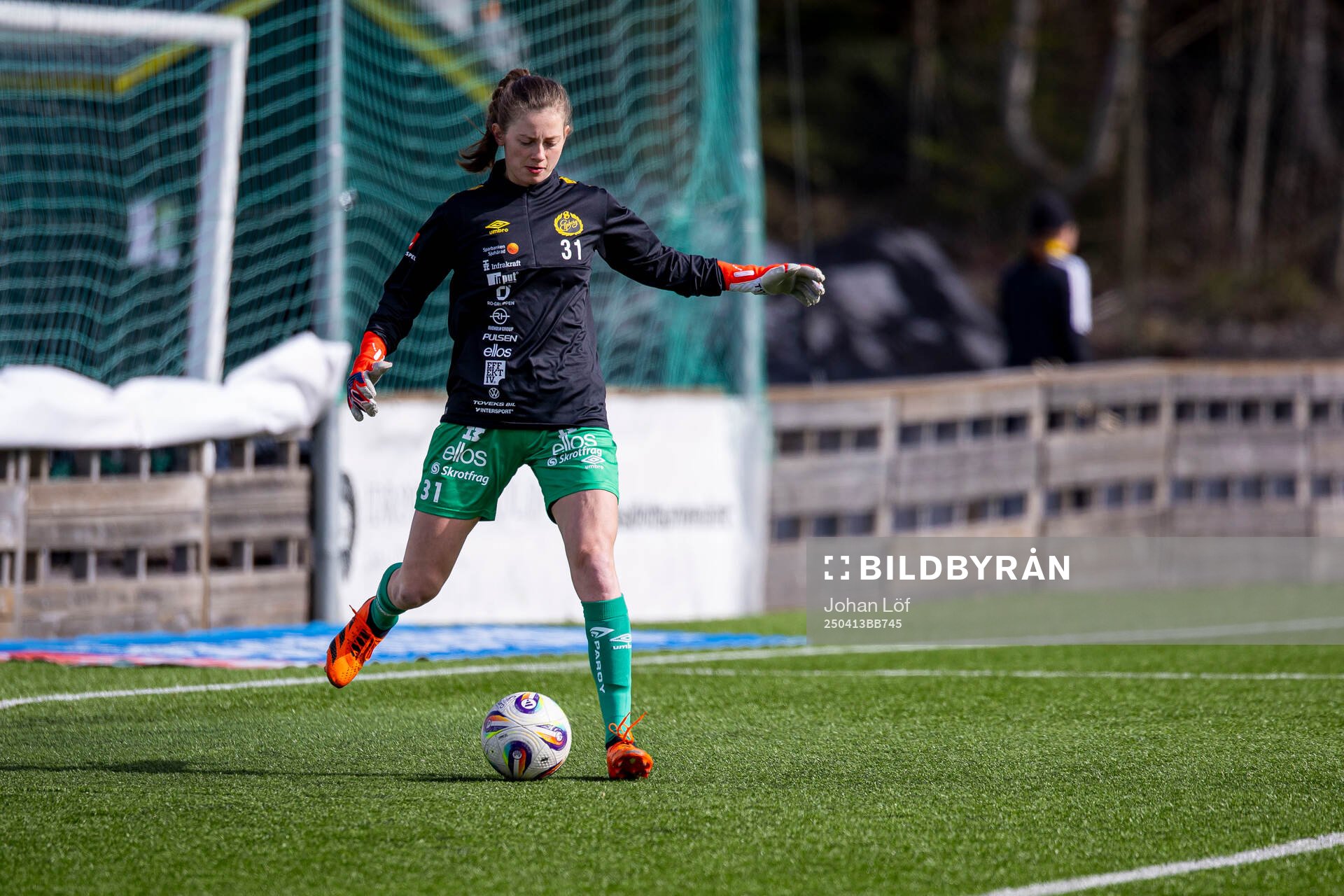 Elfsborgs målvakt Marlen Katharina Kelm innan