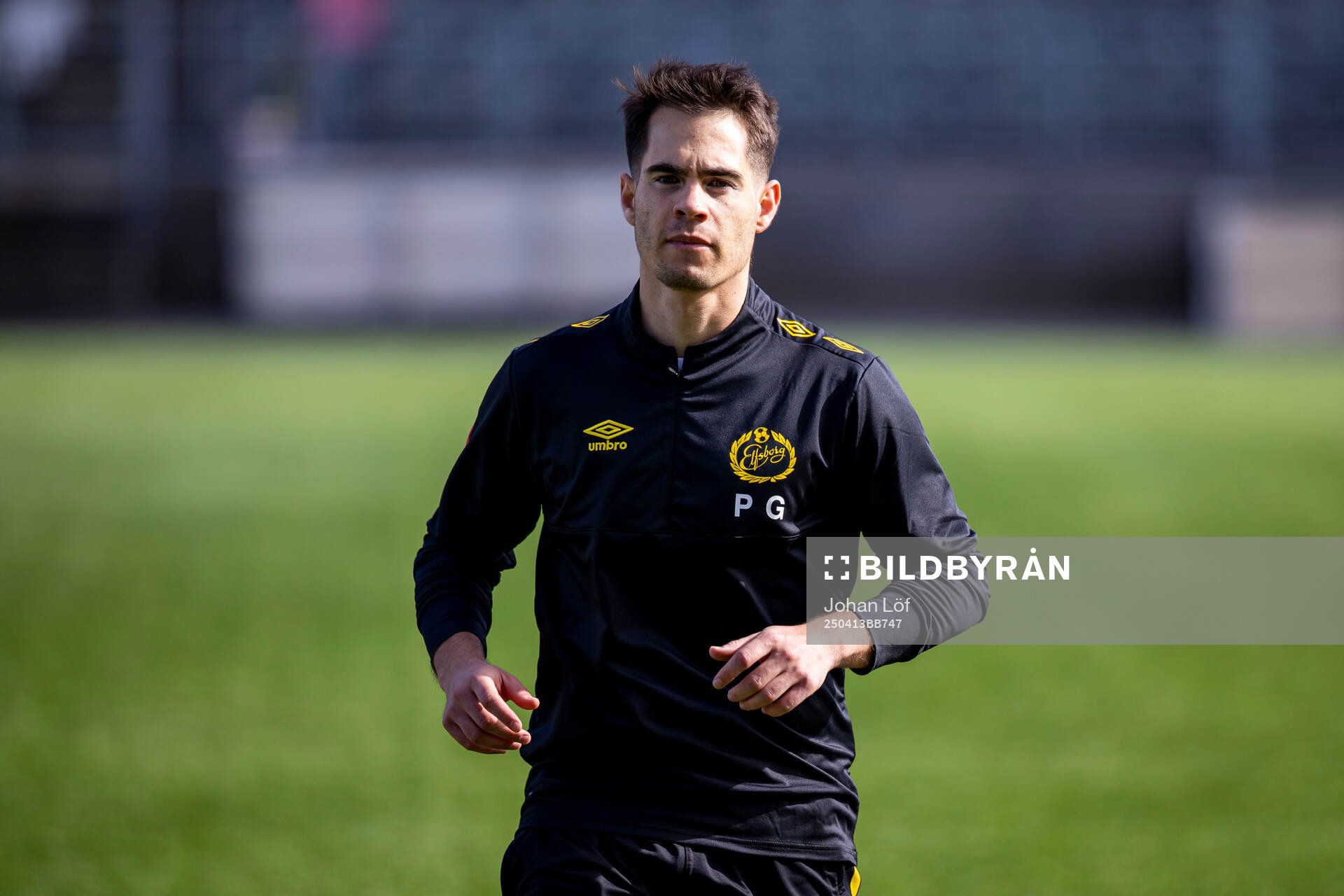 Elfsborgs Pedro Gazquez Carmona innan fotbollsmatchen i
