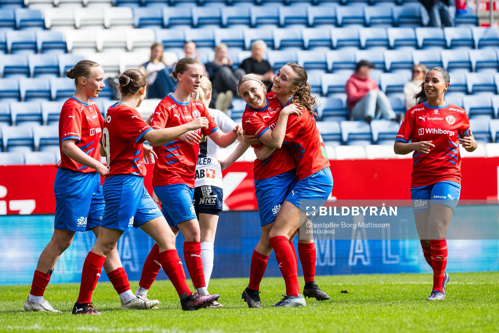 Helsingborgs Ebba Berg jublar