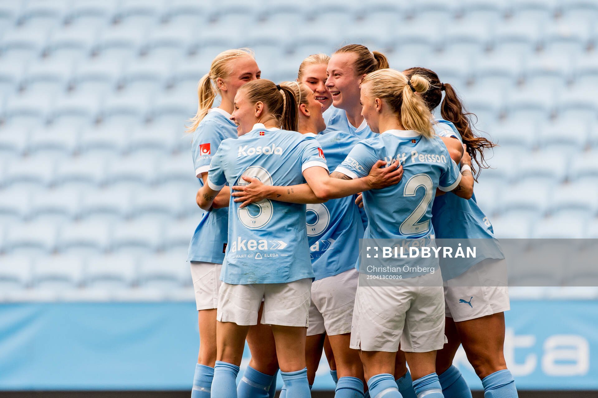Malmö FFs Sara Kanutte Sørensen Fornes jublar