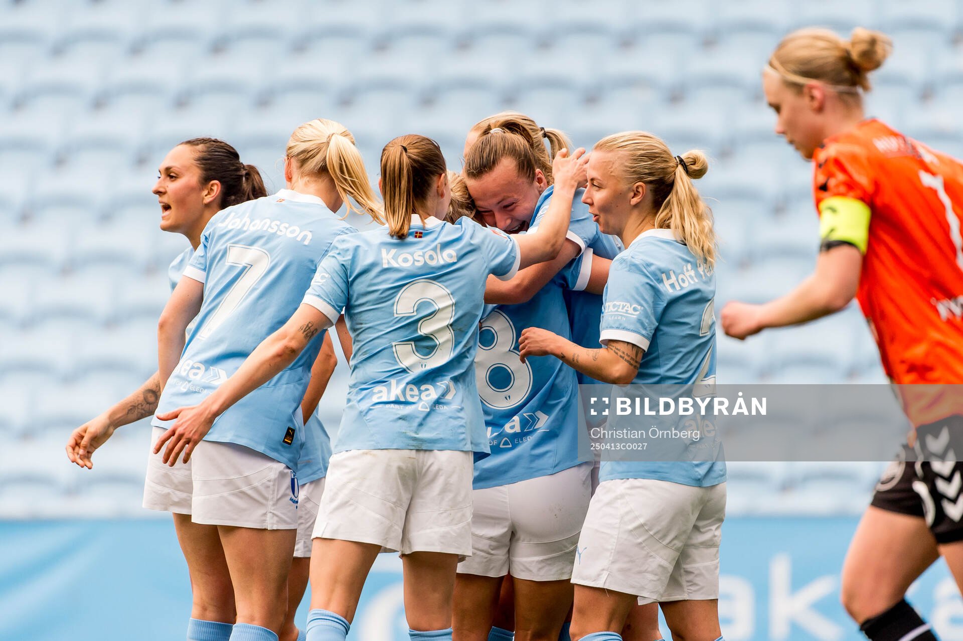 Malmö FFs Sara Kanutte Sørensen Fornes jublar