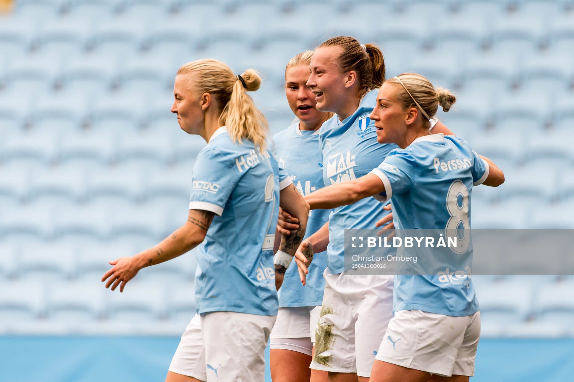 Malmö FFs Sara Kanutte Sørensen Fornes jublar