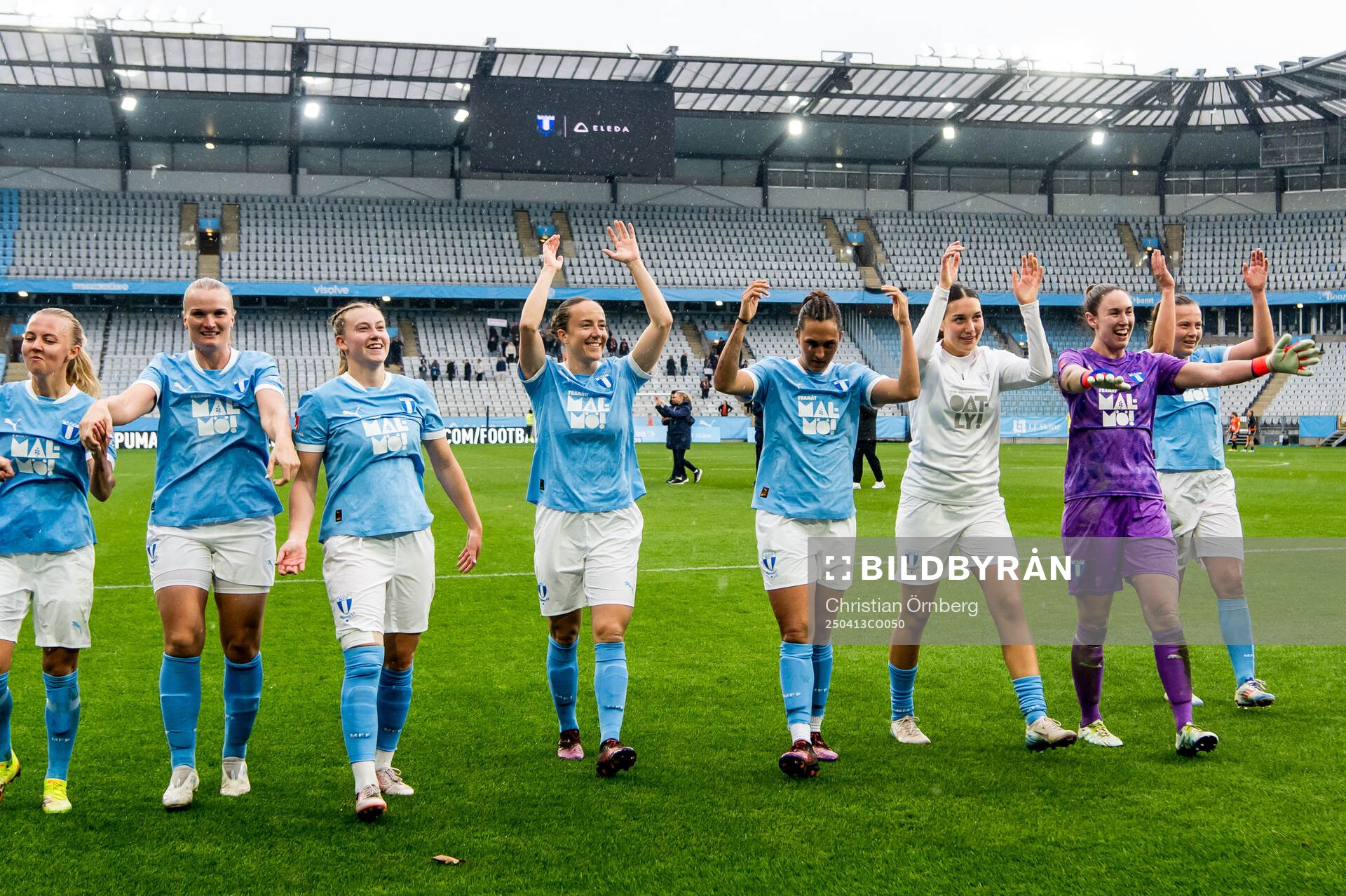 Malmö FFs spelare jublar
