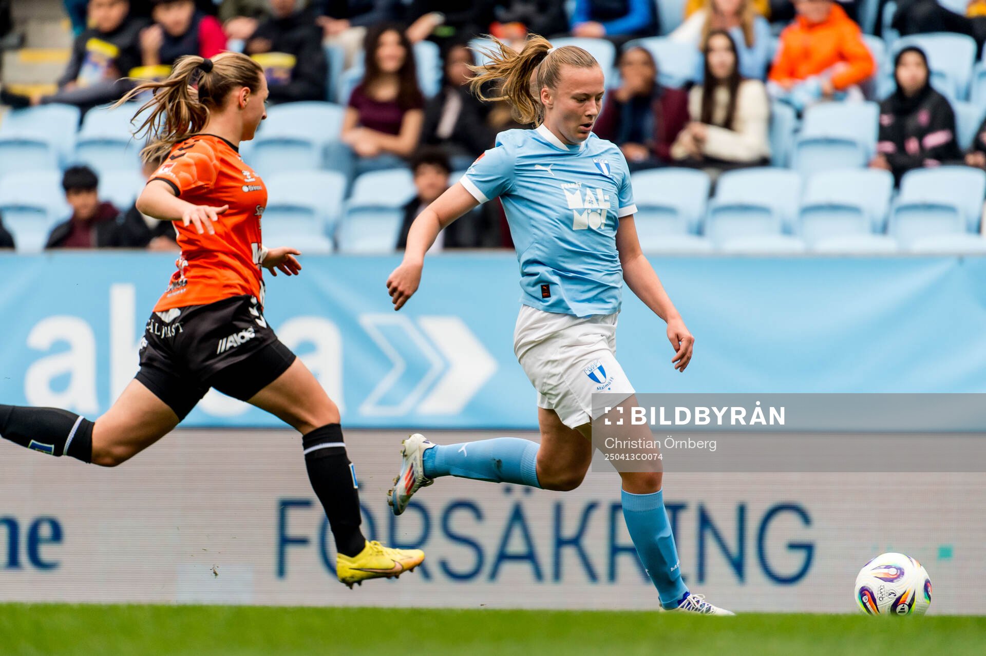 Kristianstads Emma Petrovic och Malmö FFs Sara Kanutte