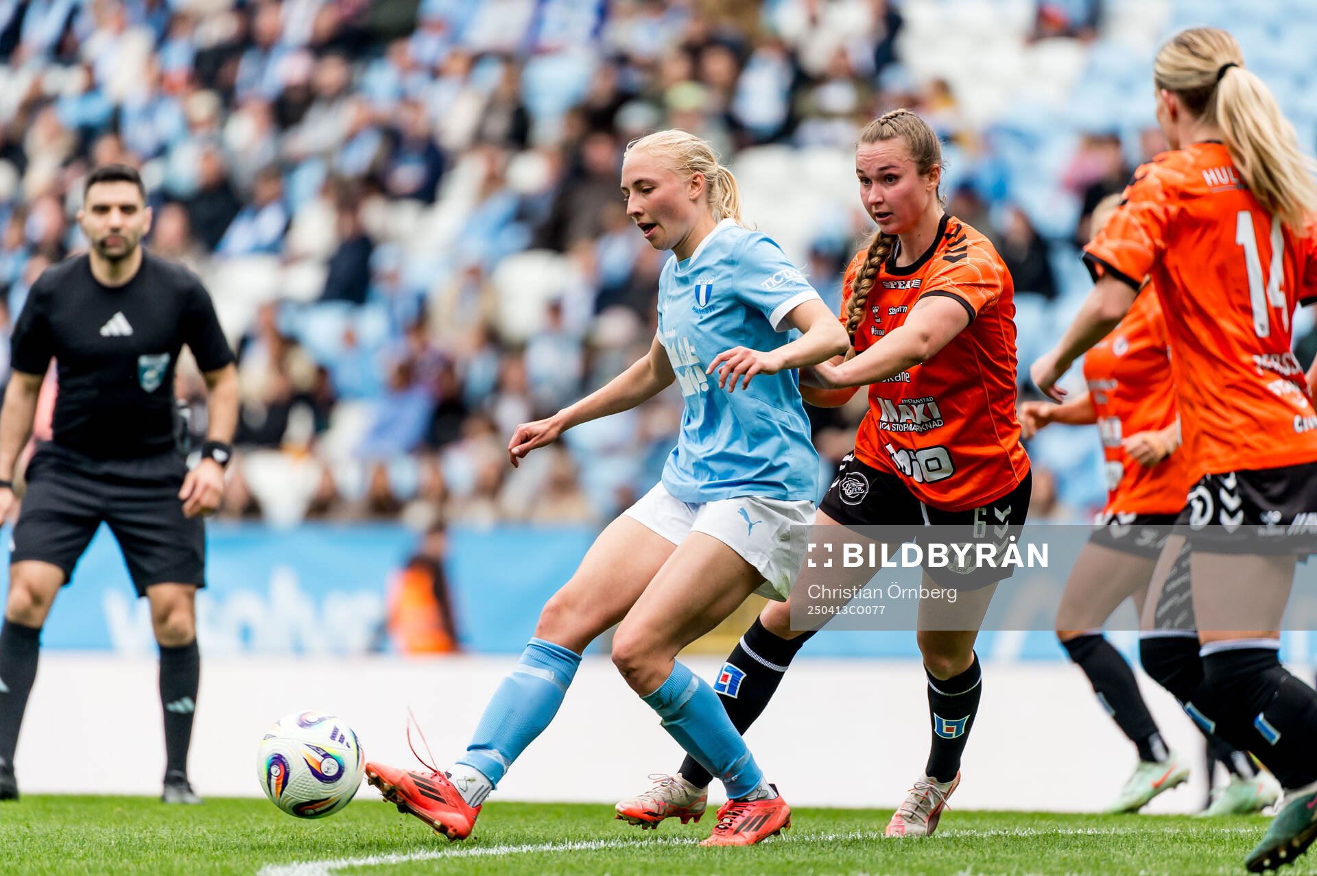 Malmö FFs Stinalisa Johansson och Kristianstads Alexandra