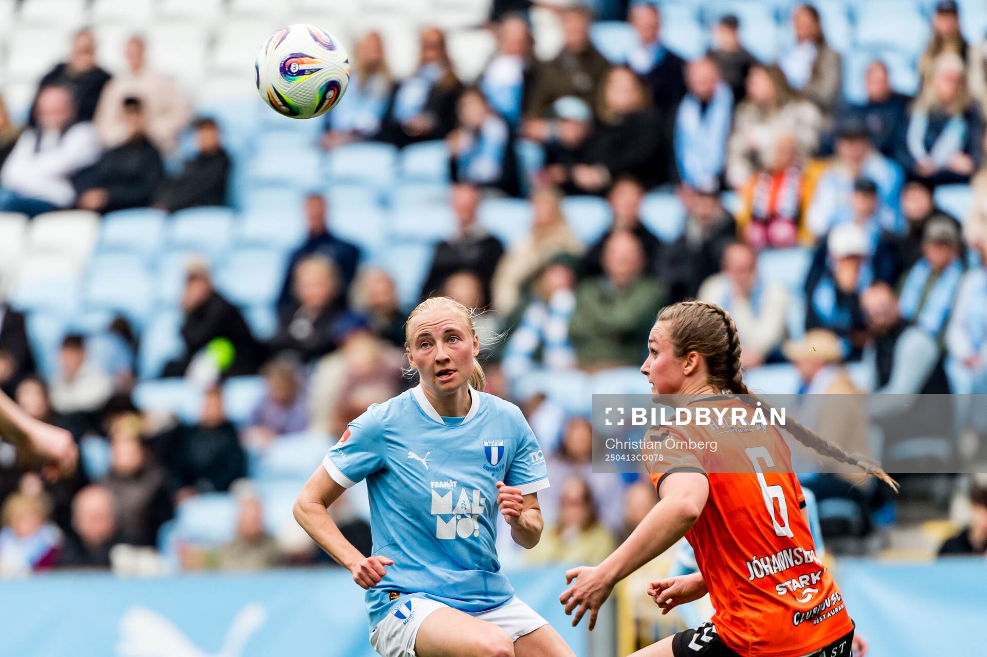 Malmö FFs Stinalisa Johansson och Kristianstads Alexandra