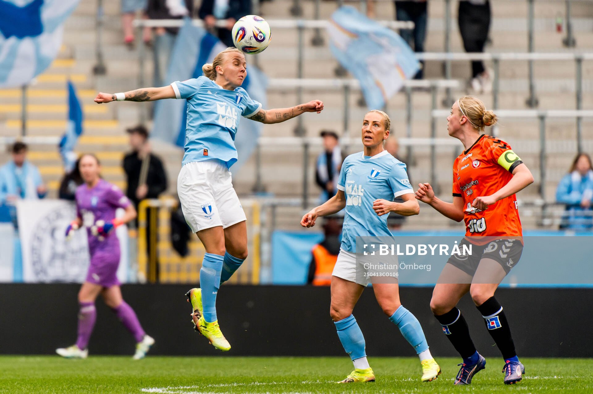 Malmö FFs Nathalie Hoff Persson och Mia Persson och