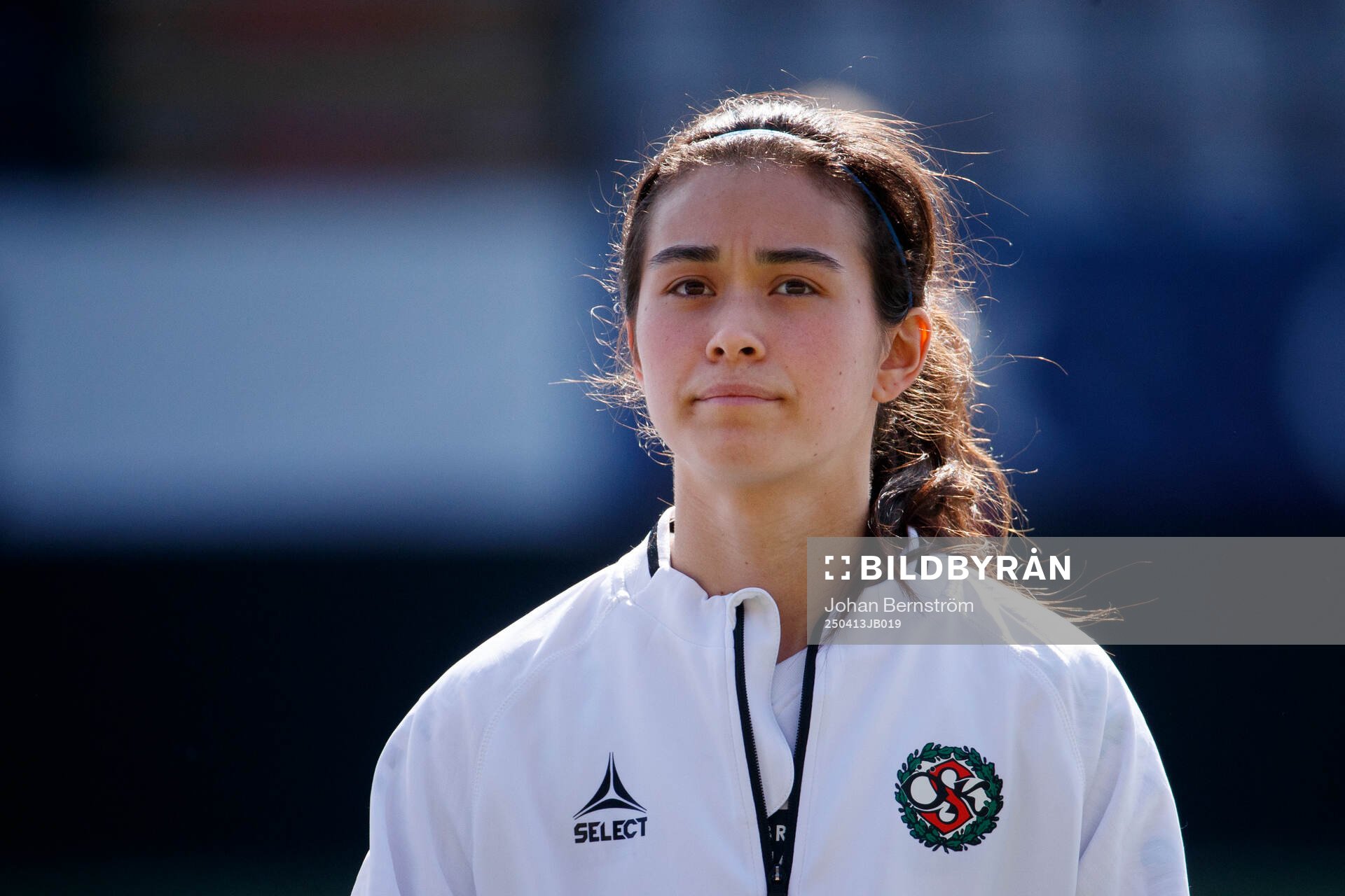 Örebro SKs Agnes Hedman under fotbollsmatchen i Elitettan mellan Örebro SK och Team TG den 13 april 2025 i Örebro. 