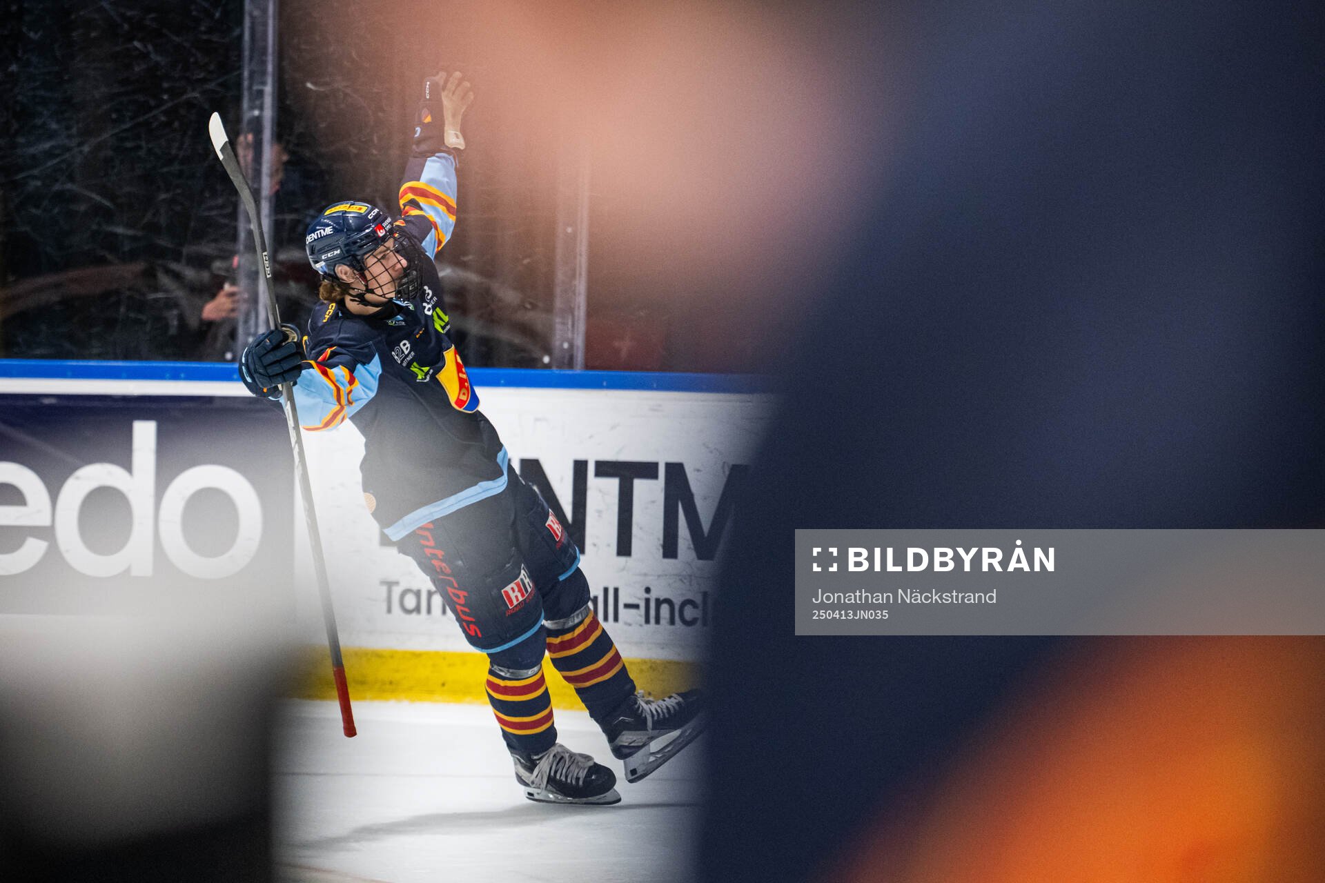 Djurgårdens Eric Nilson jublar