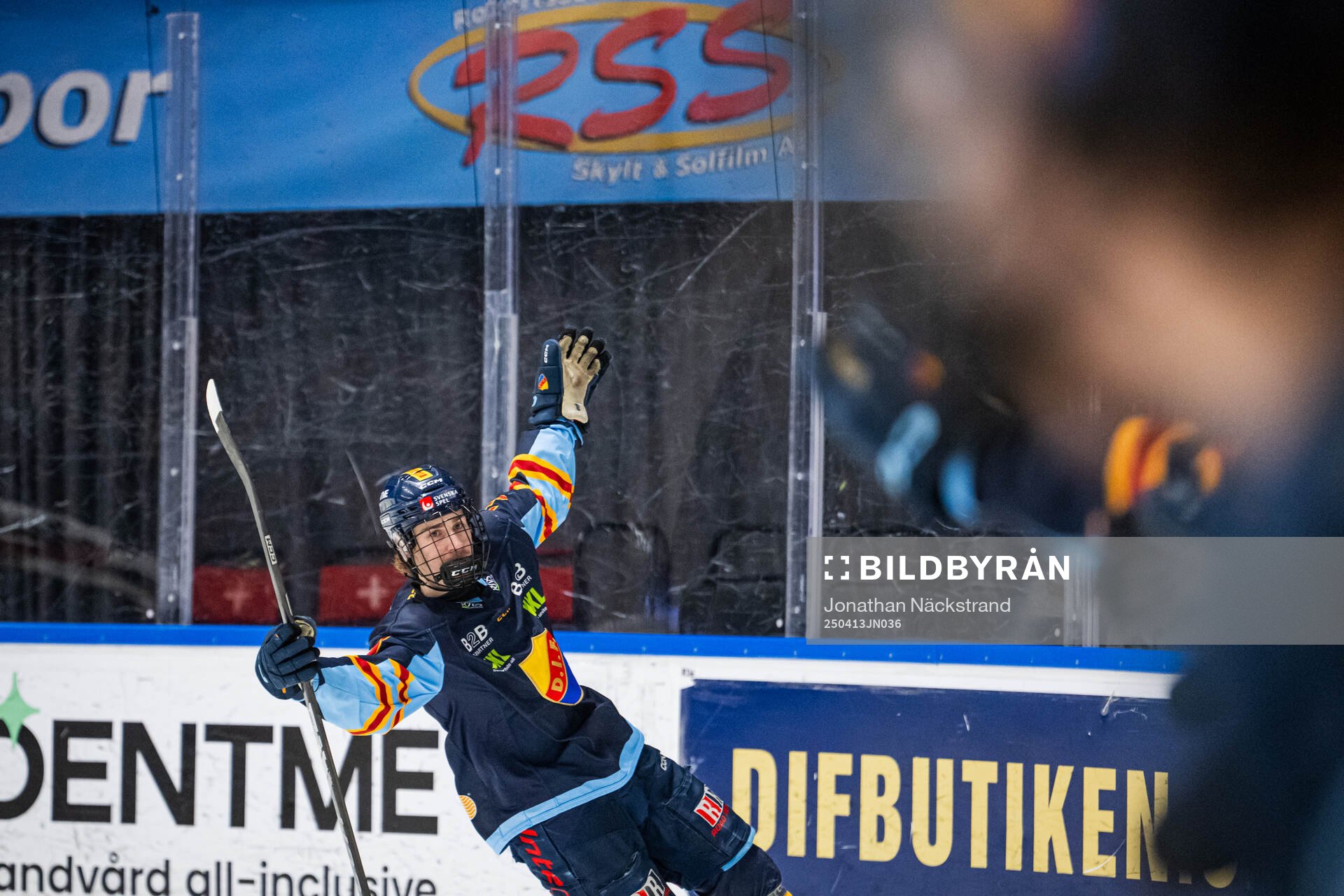 Djurgårdens Eric Nilson jublar
