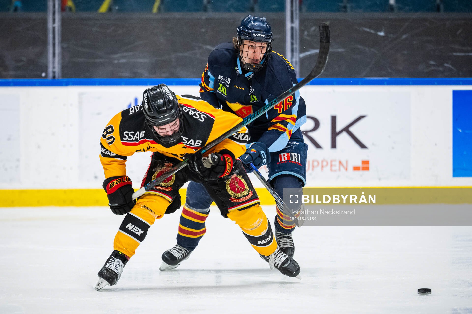 Luleås Vilmer Tammilehto och Djurgårdens Ruben Westerling