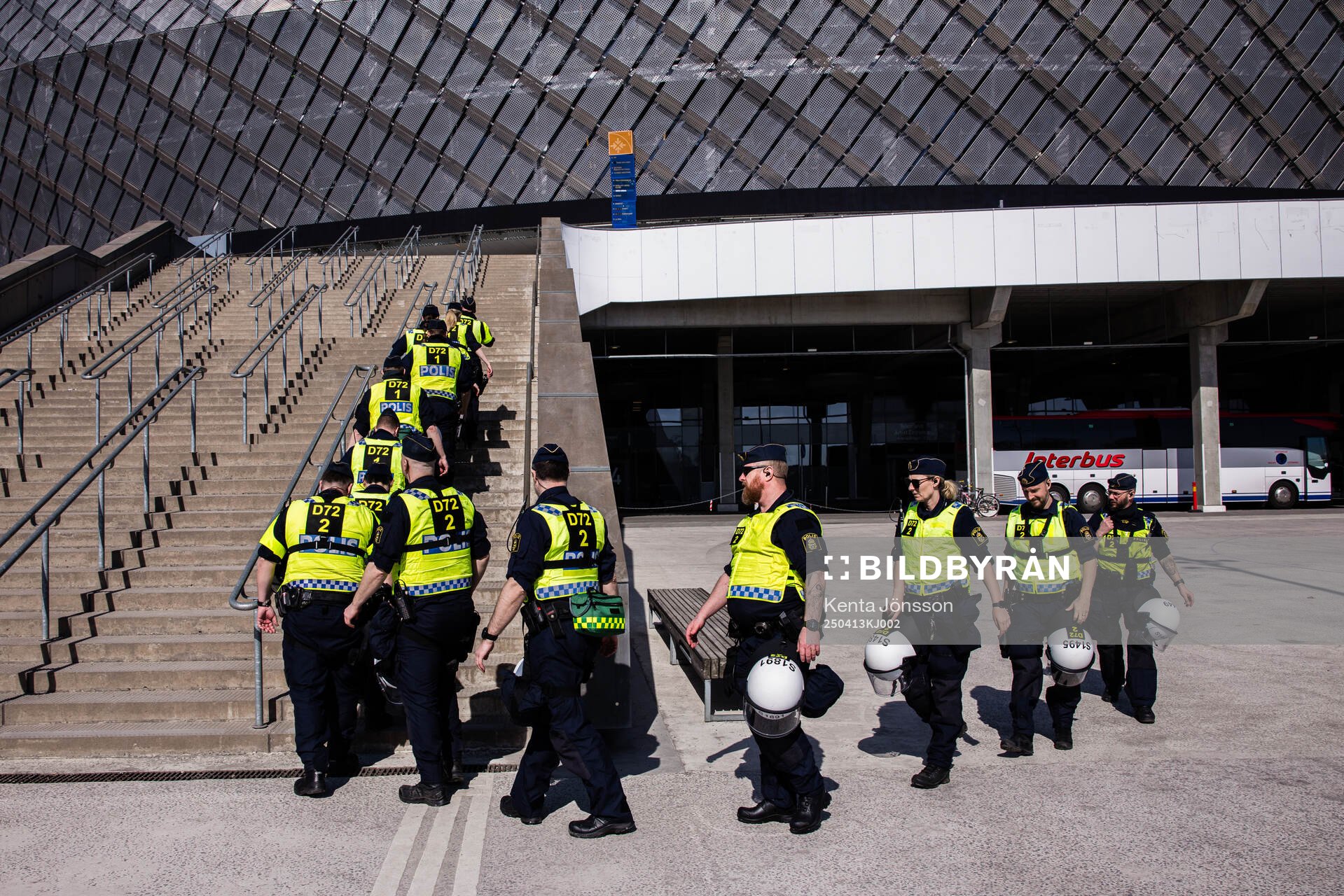 Poliser utanför 3Arena