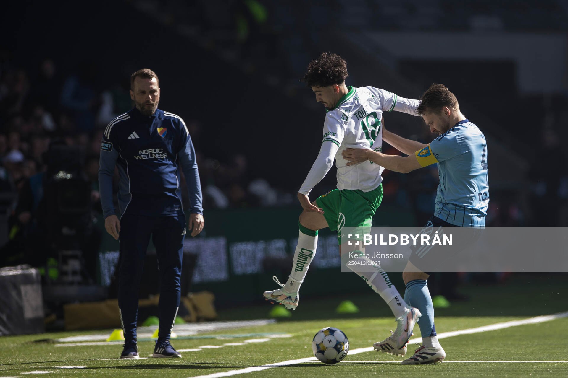 Hammarbys Sebastian Tounekti och Djurgårdens Jacob Une
