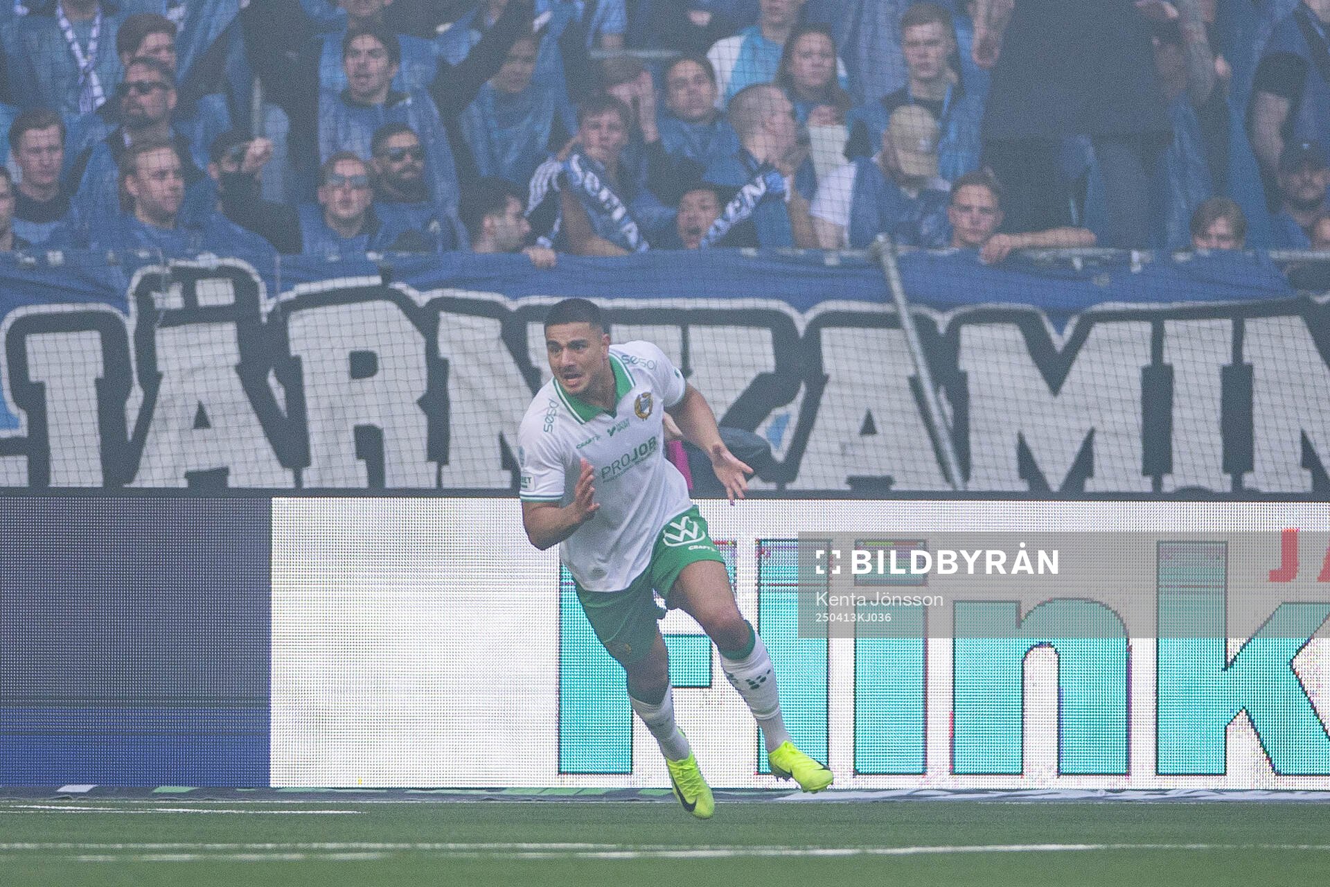 under fotbollsmatchen i Allsvenskan mellan Hammarby och