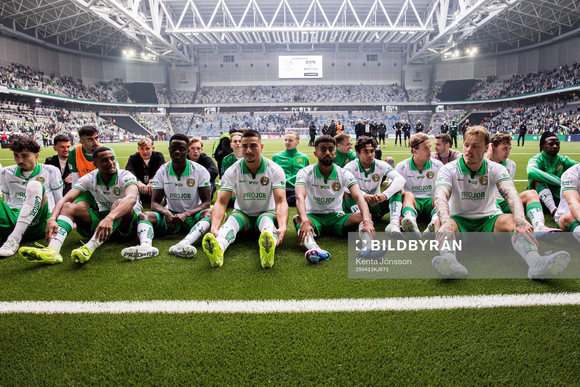Hammarbys Sebastian Tounekti, Paulos Abraham, Ibrahima