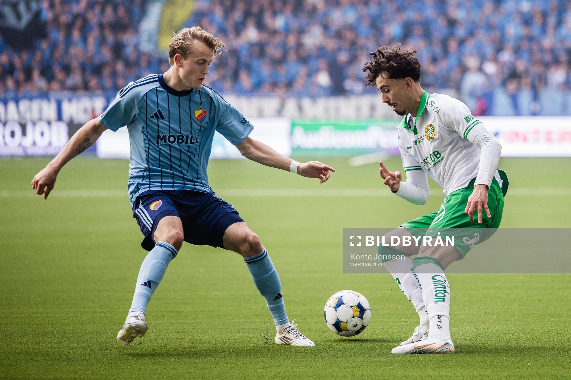 Djurgårdens Oskar Fallenius och Hammarbys Sebastian