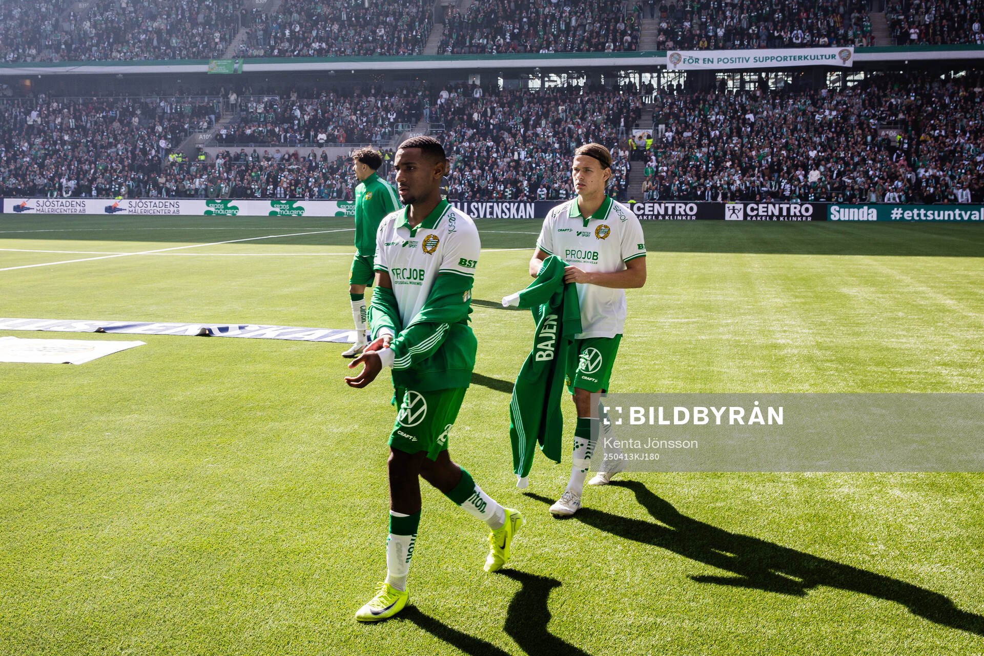 Hammarbys Paulos Abraham  och Markus Karlsson