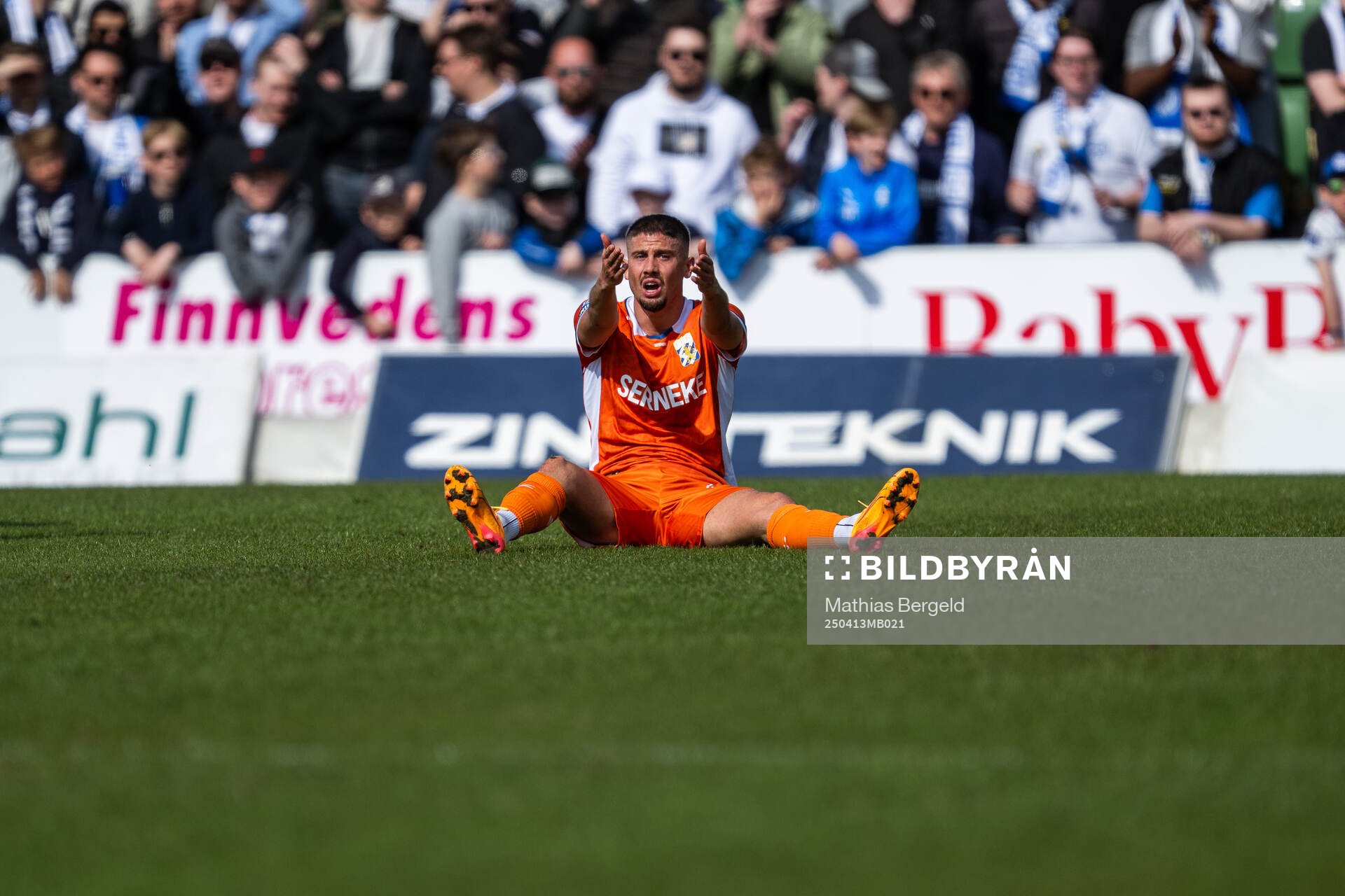 IFK Göteborgs Ramon Pascal Lundqvist reagerar