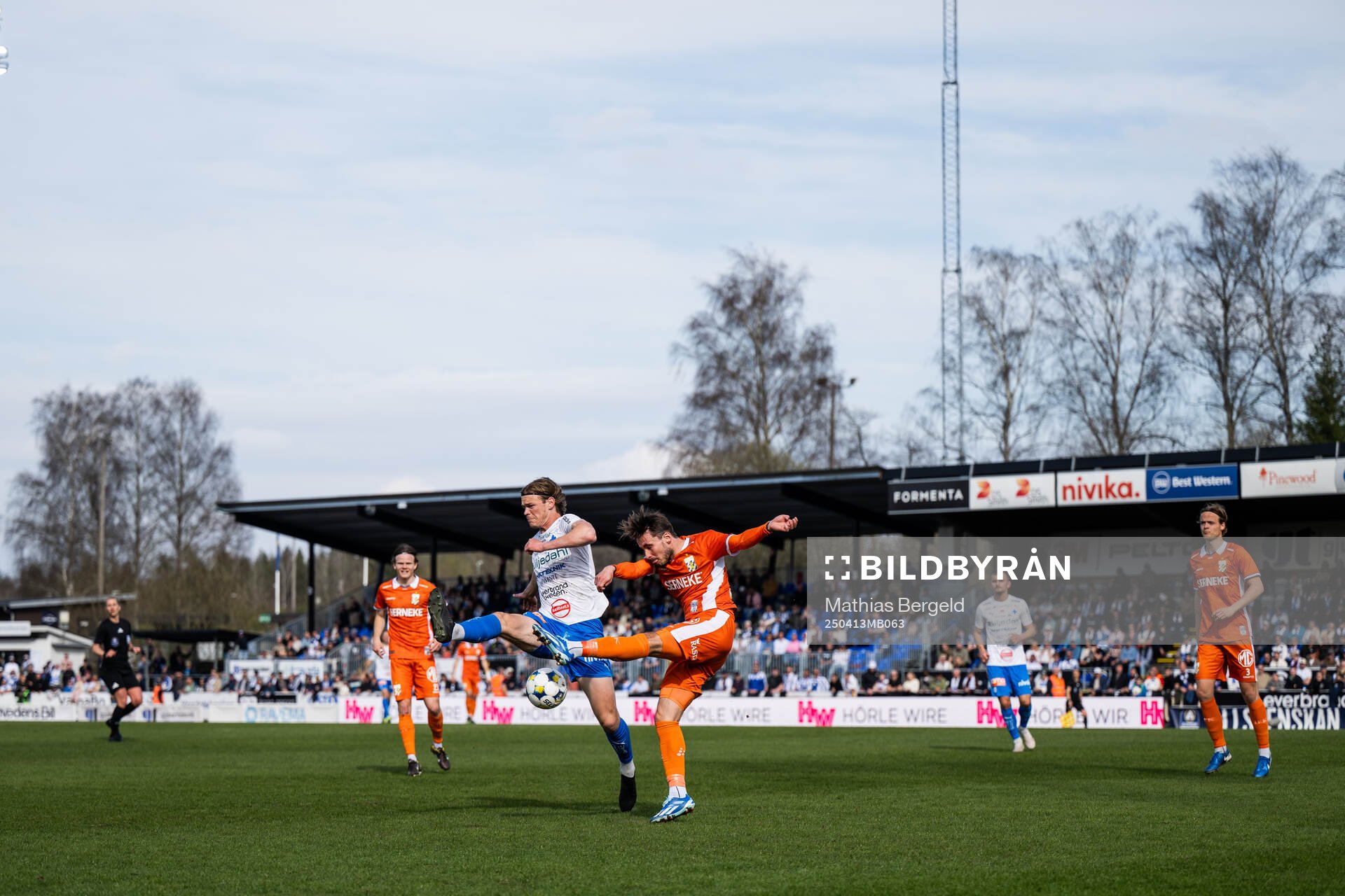 Värnamos Hugo Andersson och IFK Göteborgs Anders Trondsen