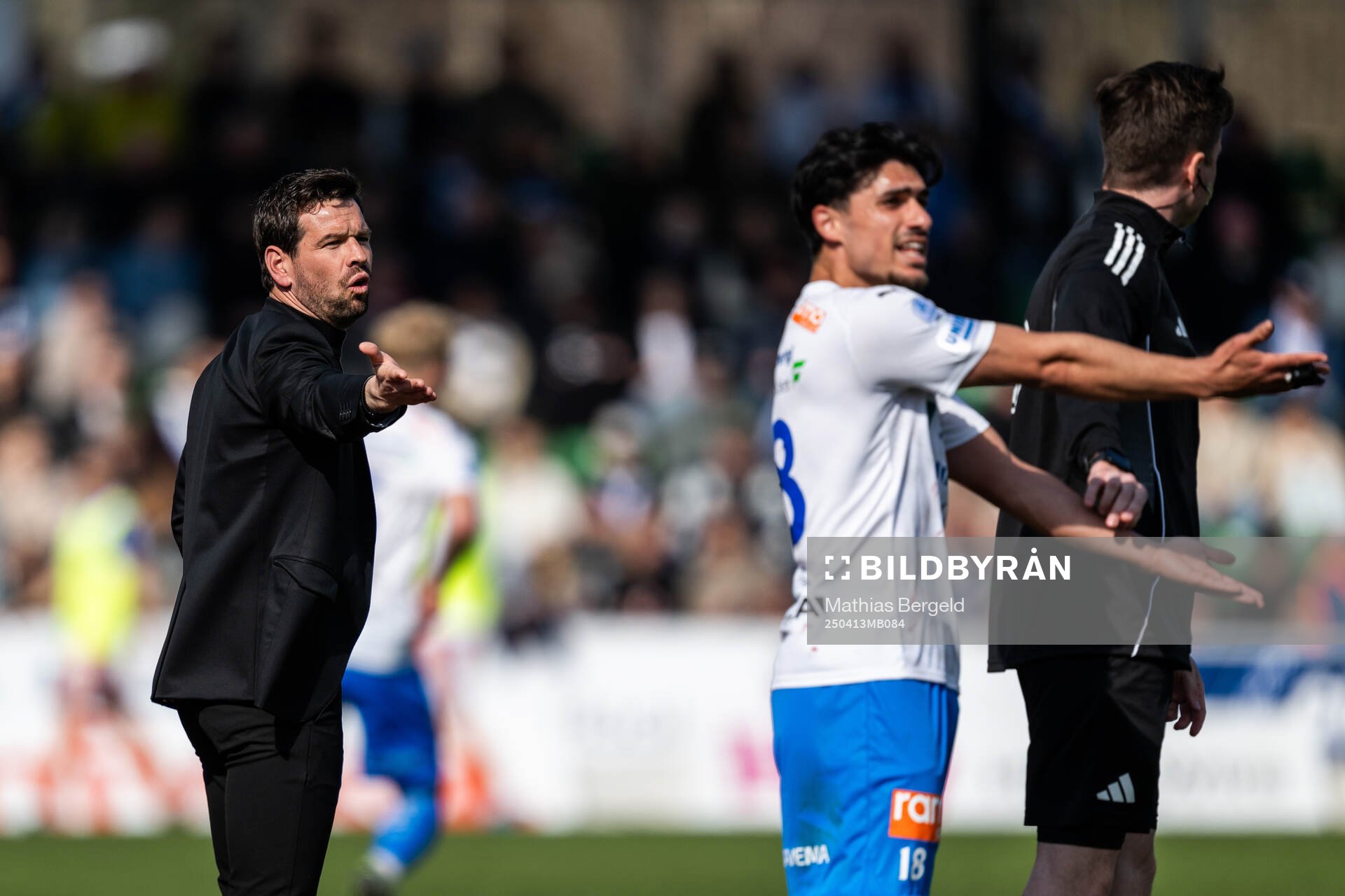 Värnamos tränare Ferran Sibila Pont och Mohammad