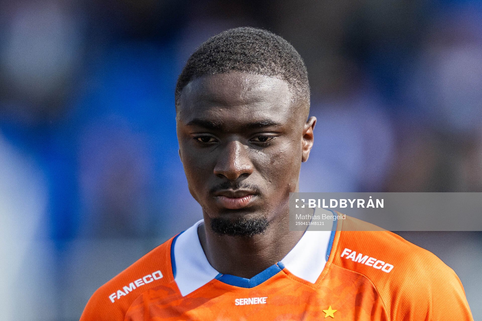 IFK Göteborgs Imam Jagne vid line-up