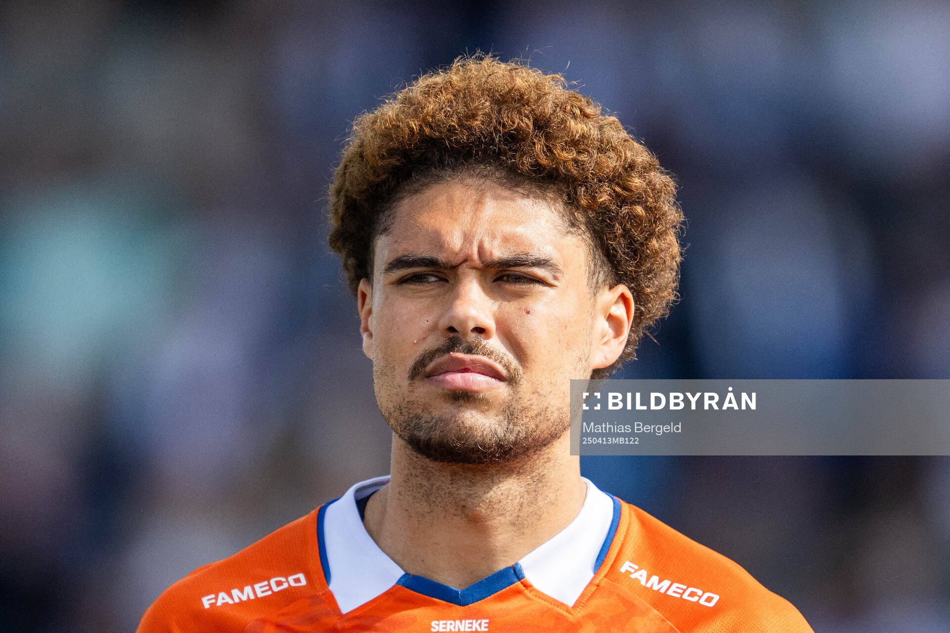 IFK Göteborgs Thomas Santos vid line-up