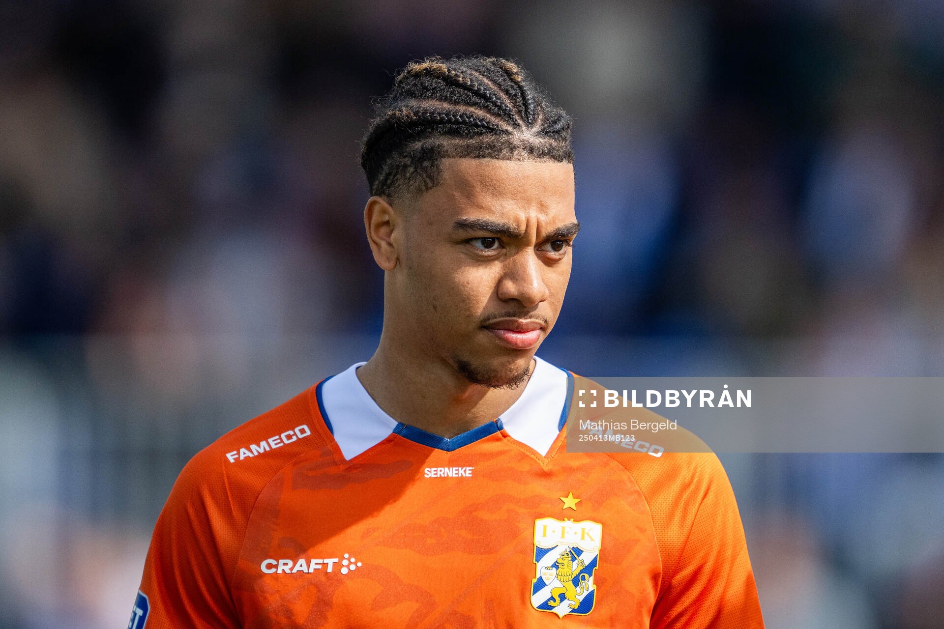 IFK Göteborgs Sebastian Clemmensen vid line-up