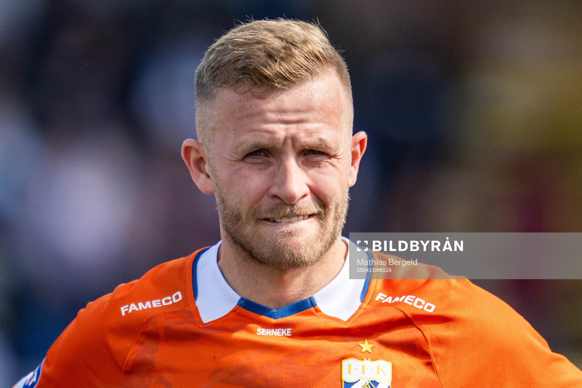 IFK Göteborgs Jonas Bager vid line-up
