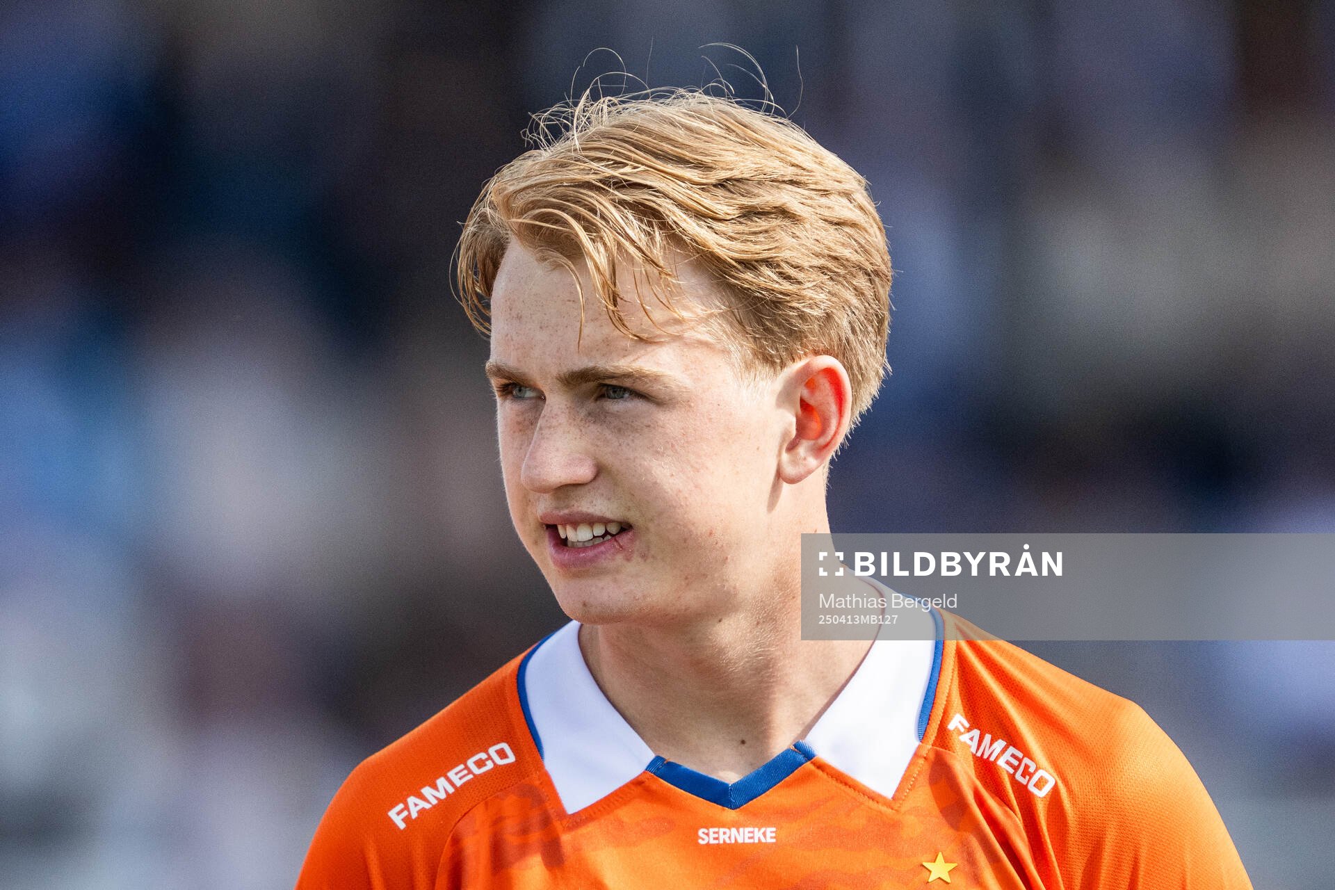 IFK Göteborgs Noah Tolf vid line-up
