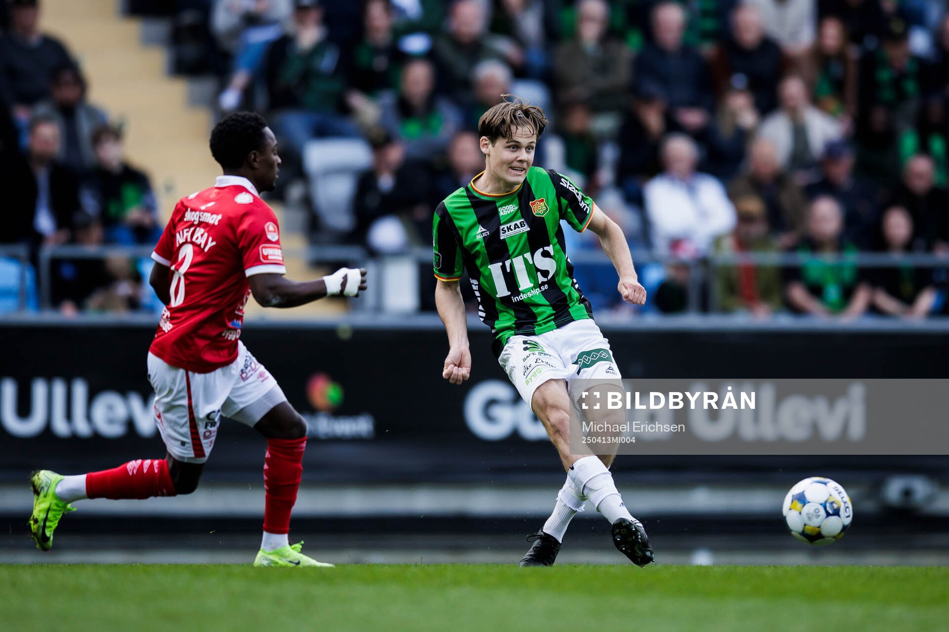 Degerfors Nahom Netabay och GAISs Axel Henriksson