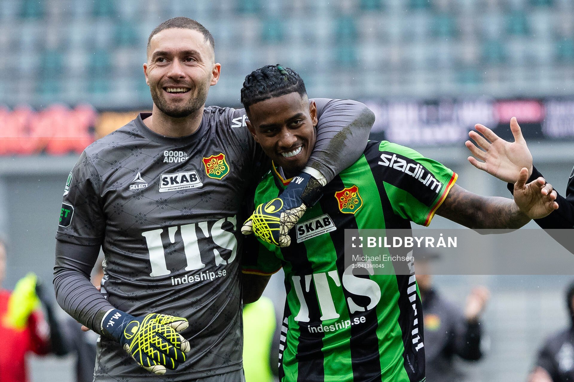 GAIS målvakt Mergim Krasniqi och Chovanie Shakur