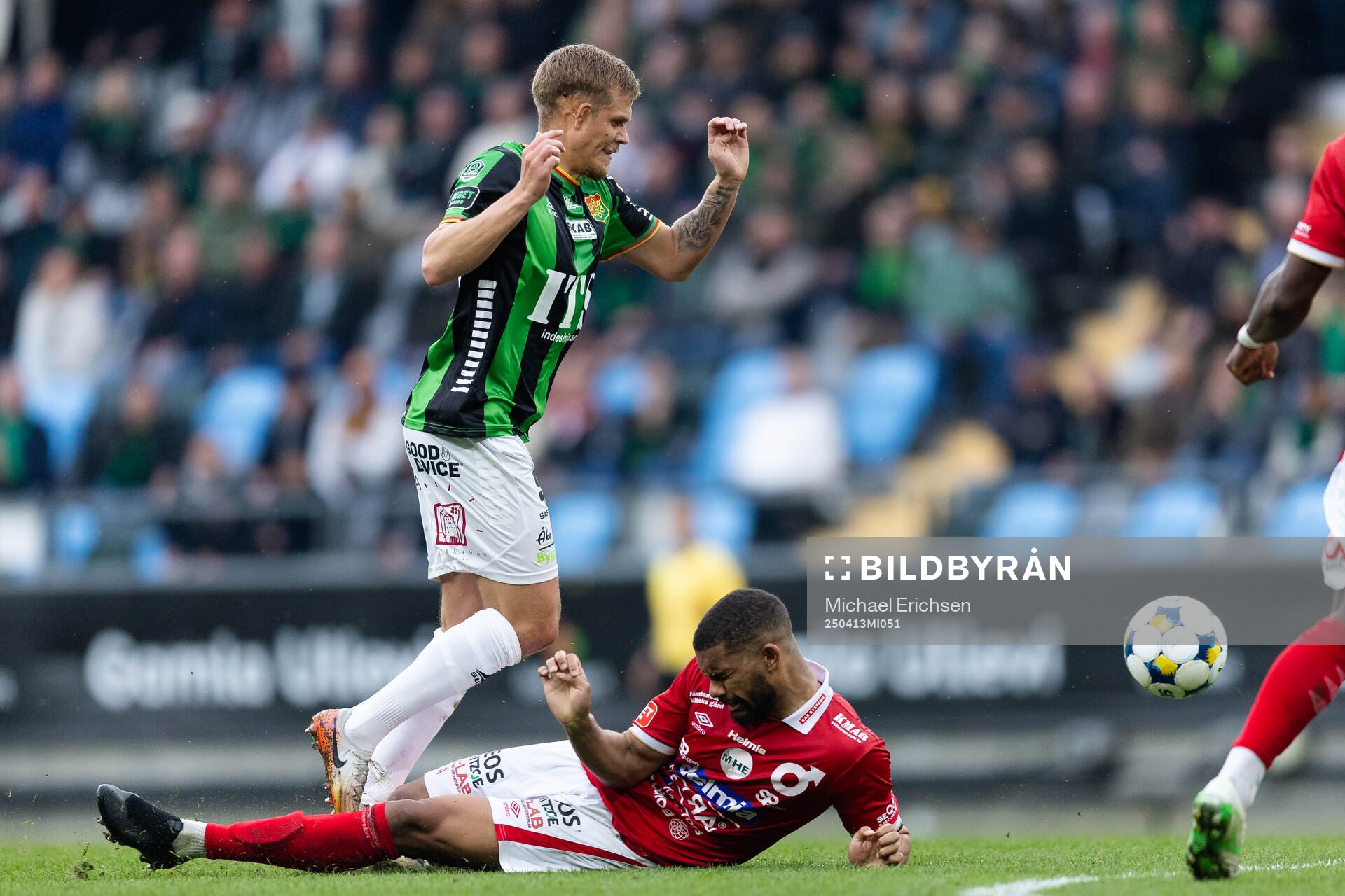 GAIS Kevin Holmén och Degerfors Leon Hien