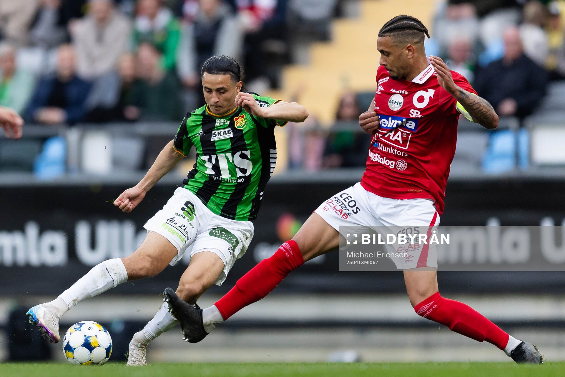 GAIS Amin Boudri och Degerfors Bernardo Gil Coutinho Morgado