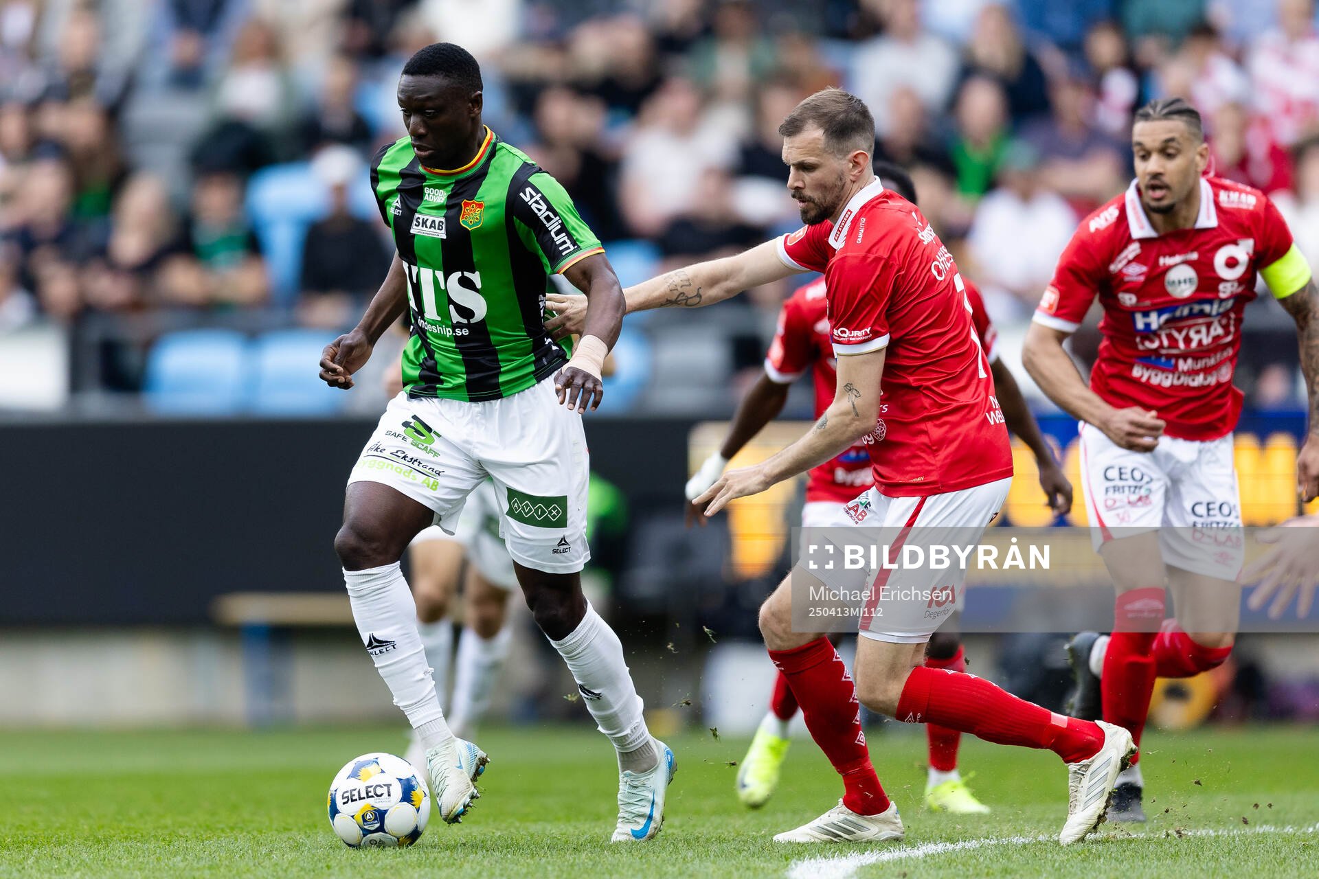 GAIS Ibrahim Diabate och Degerfors Sebastian Ohlsson