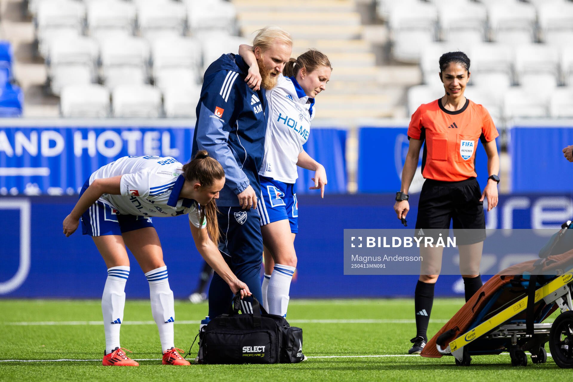 IFK Norrköpings Fanny Andersson skadad