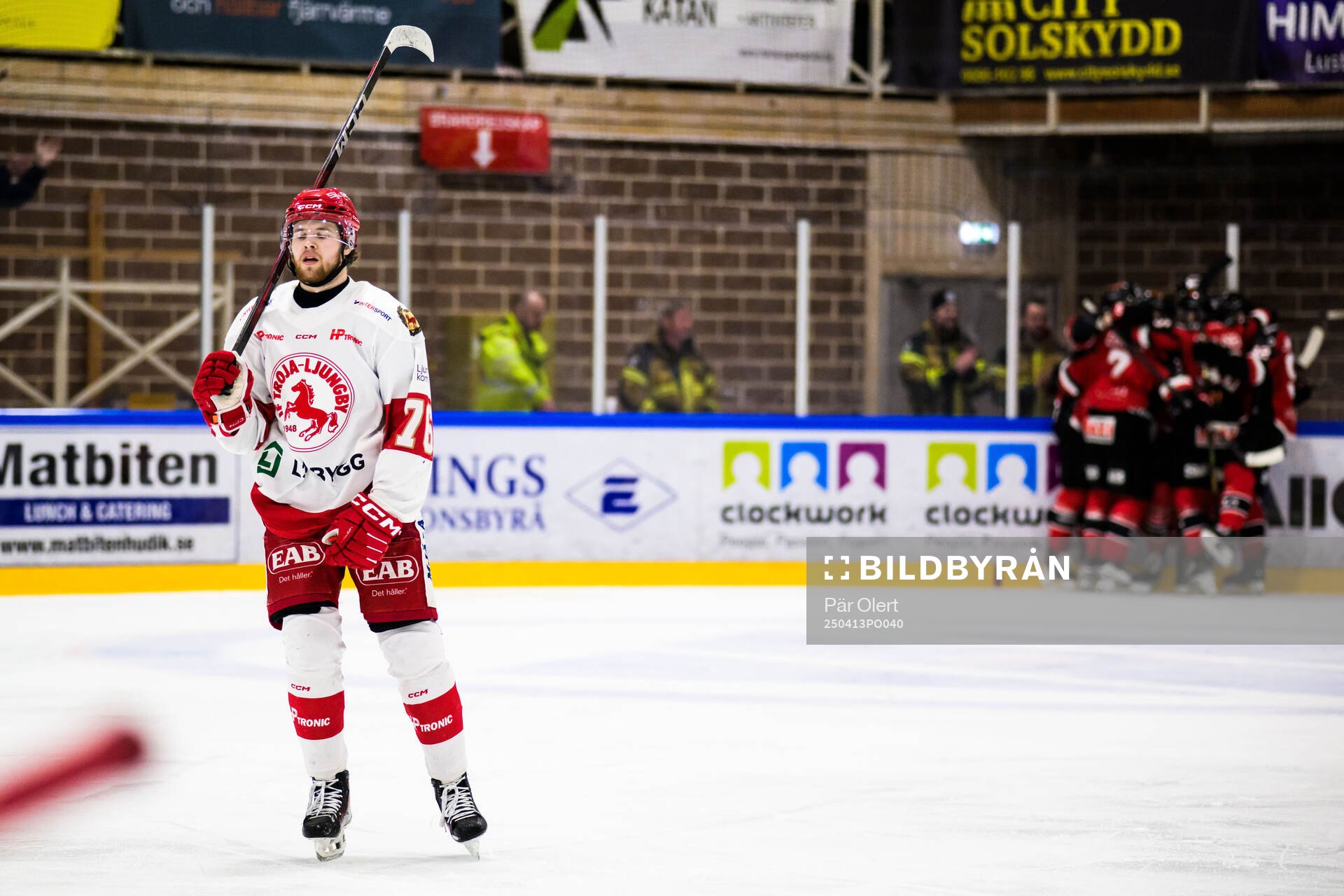 Troja/Ljungbys Joel Wahlgren deppar