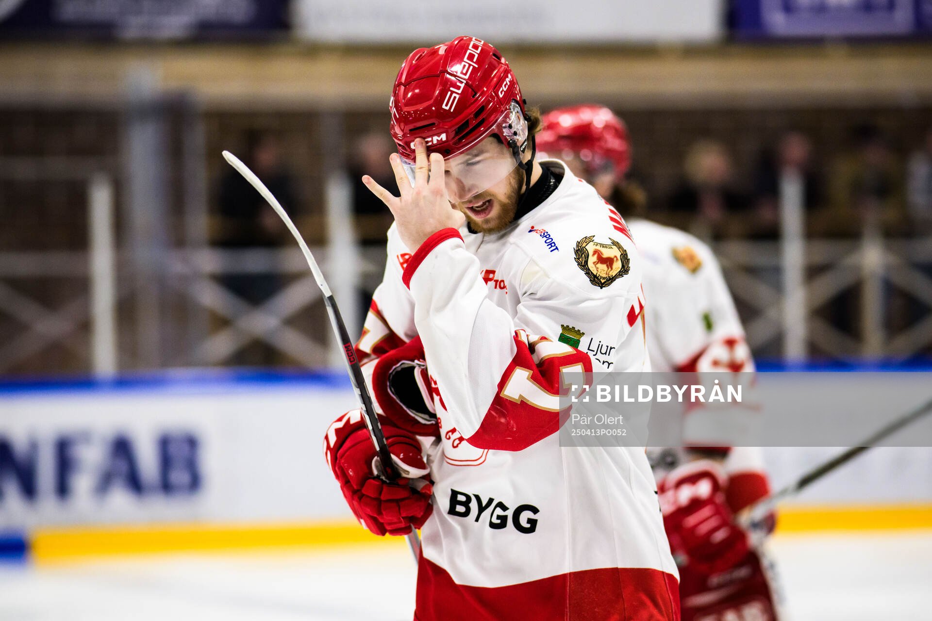 Troja/Ljungbys Max Wahlgren deppar