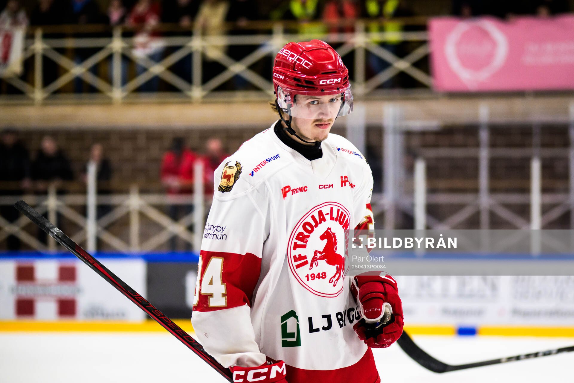 Troja/Ljungbys Oscar Nordin deppar