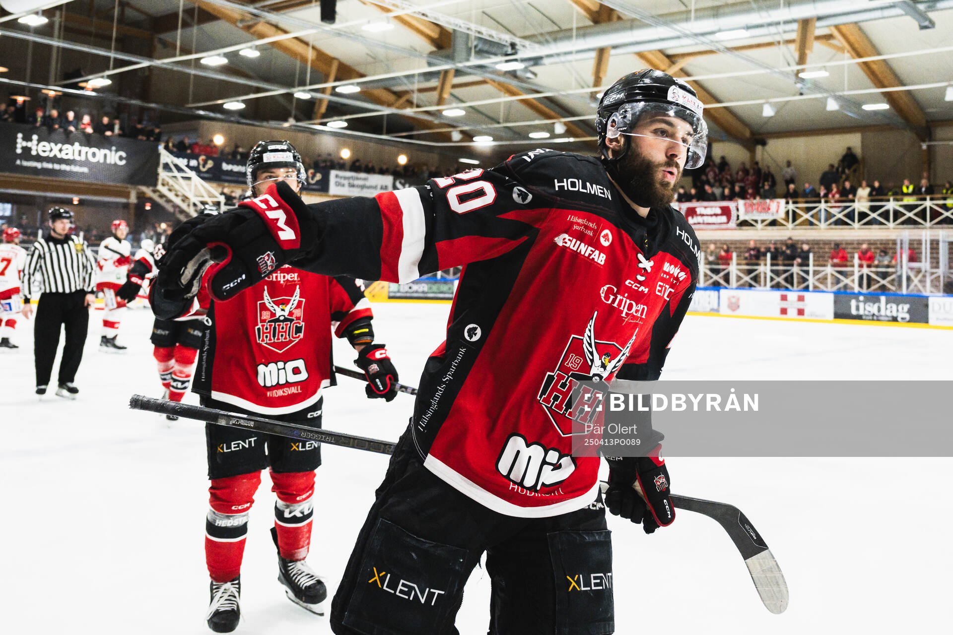 Hudiksvalls Marcus Limpar Lantz jublar