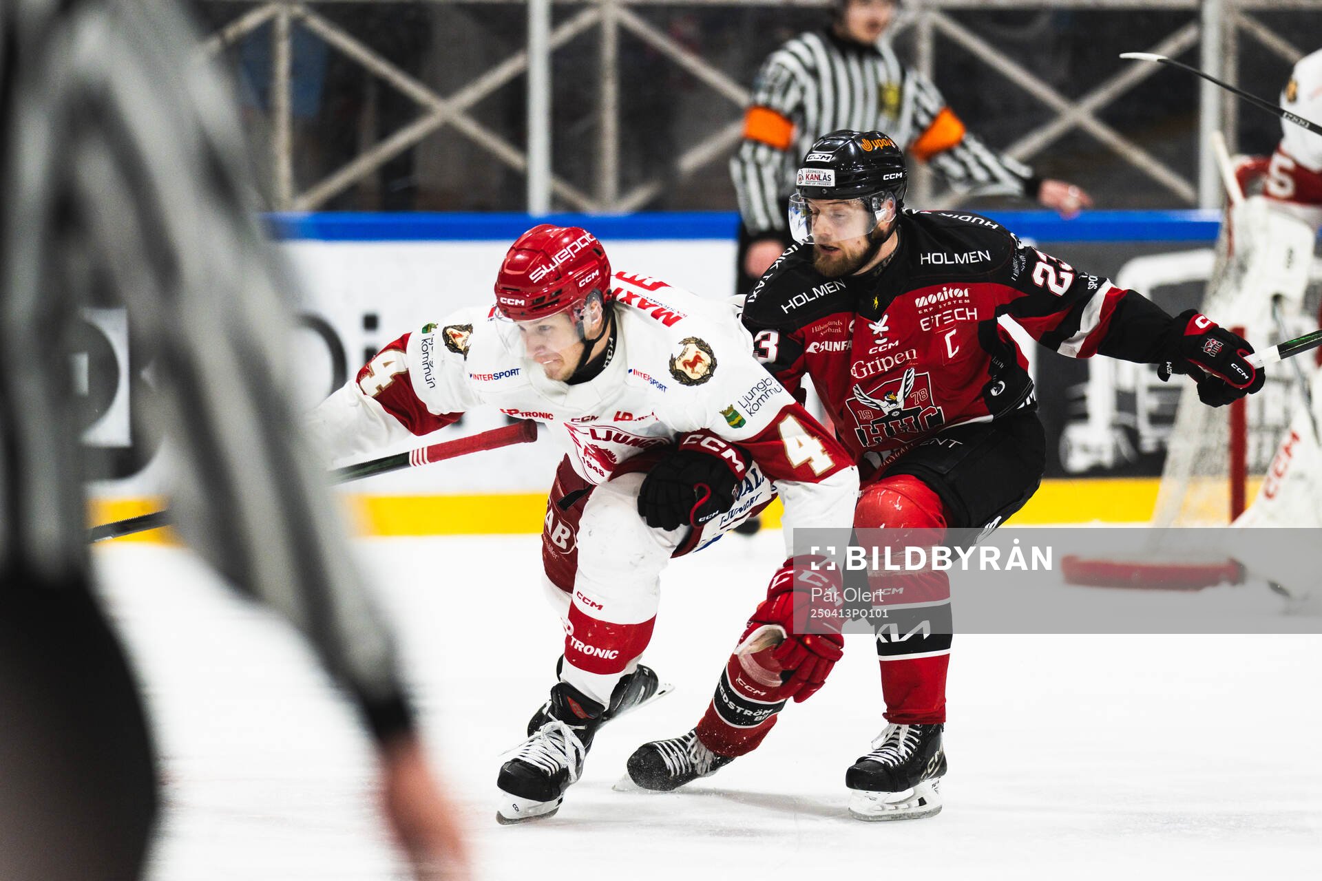 Troja-Ljungbys Calle Wäng och Hudiksvalls Adam Byström