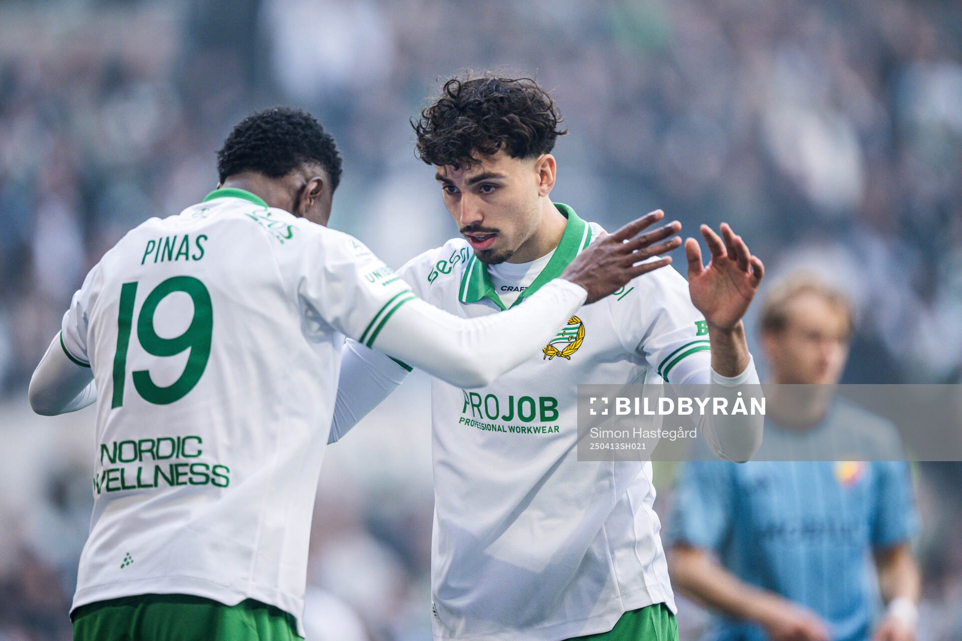 Hammarbys Shaquille Pinas och Sebastian Tounekti